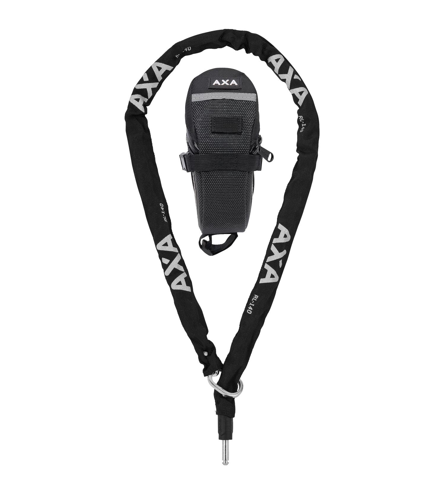 AXA 424003 RLC Black Chain with Bag Connection - 140 cm | Secure Your Belongings Internationally - Buy Online on SooperMarket.com