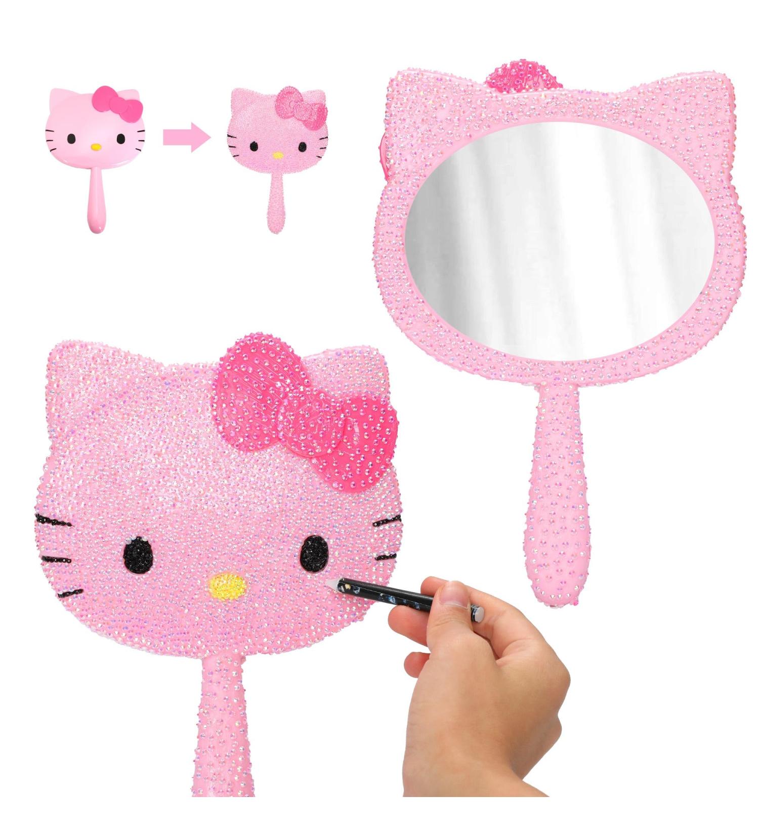 Shop Ocomuan Kitty Birthday Party Favors | Handmade Crystals Handheld Makeup Mirror - Perfect DIY Gift for Girls & Women - Buy Online on SooperMarket.com