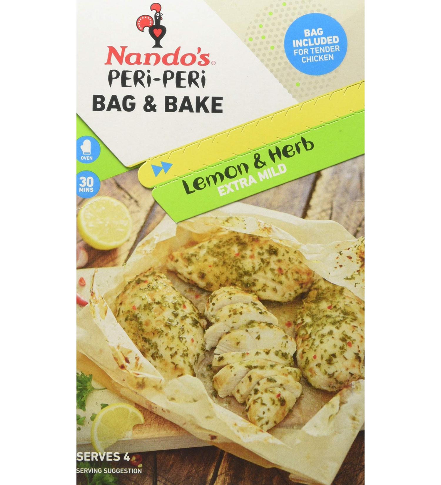 Nando'S Peri-Peri Bag and Bake Lemon and Herb Extra Mild 20 g - Buy Online on SooperMarket.com
