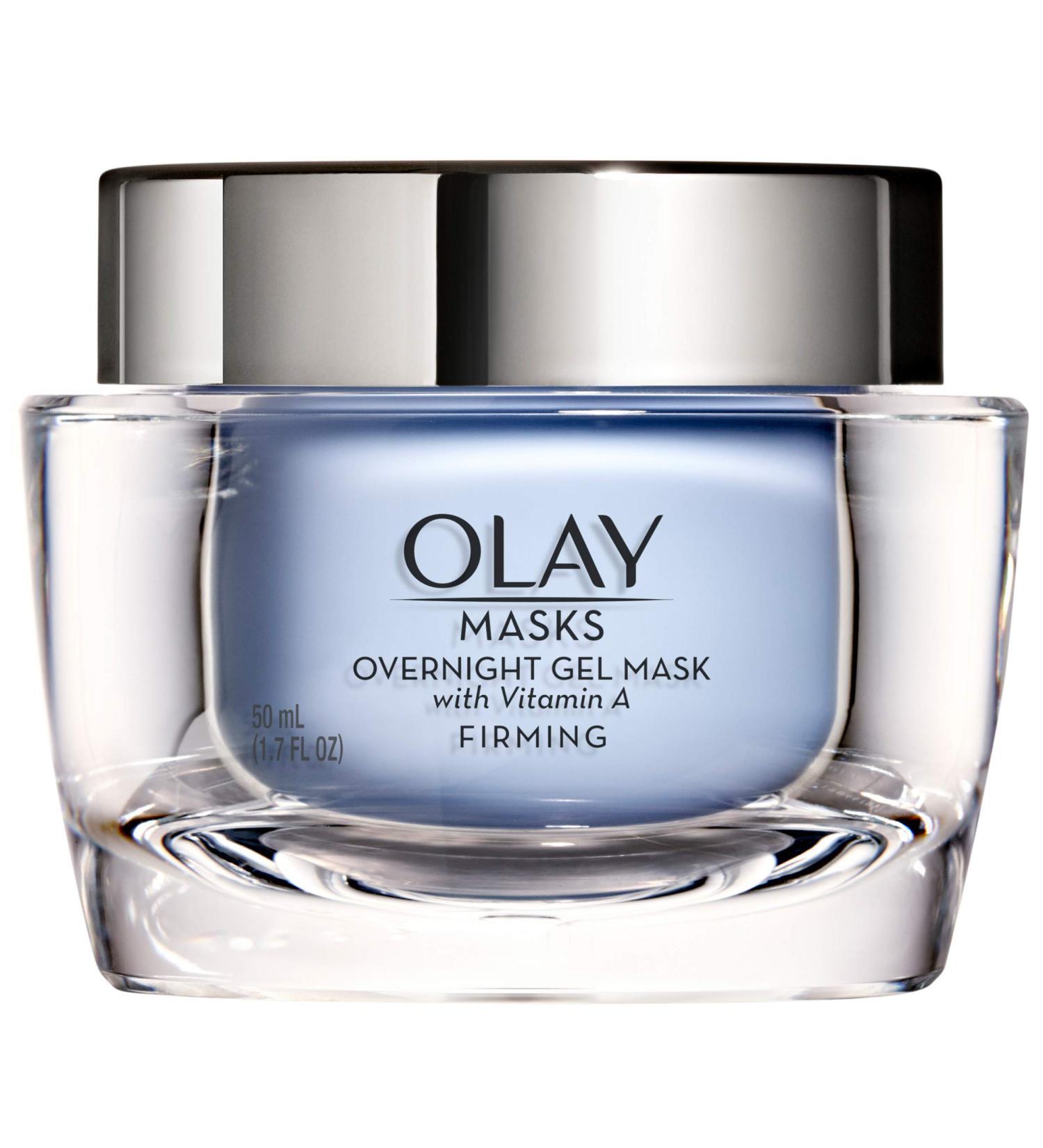 Olay Overnight Face Mask Gel - Firming Moisturizer with Vitamin A & Hyaluronic Acid - 1.7 Fl Oz - Buy Online on SooperMarket.com