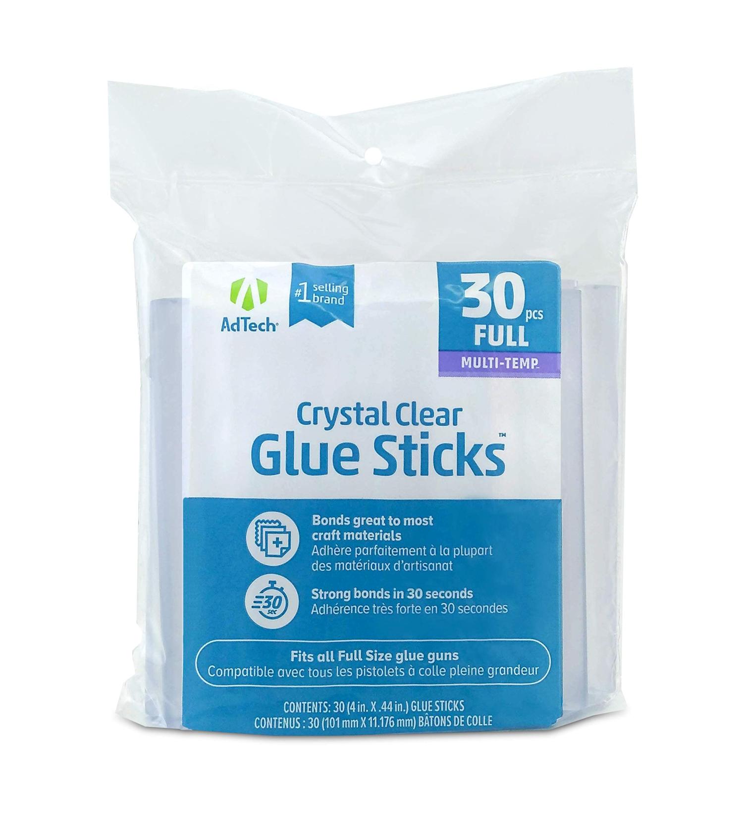 Adhesive Technologies 220-14ZIP30 Multi Temp Full Size Glue 4-Inch 30-Pack 30 Count - 4 x .44 Glue Sticks - Buy Online on SooperMarket.com