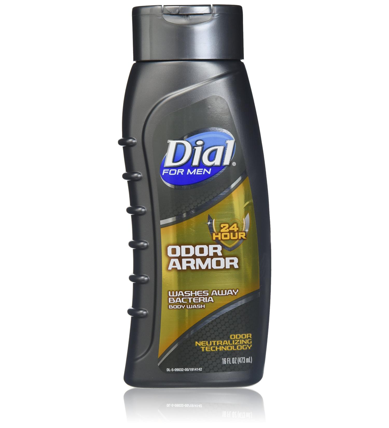Dial Men's Odor Armor Body Wash 16 Fluid Ounces (Pack of 2)