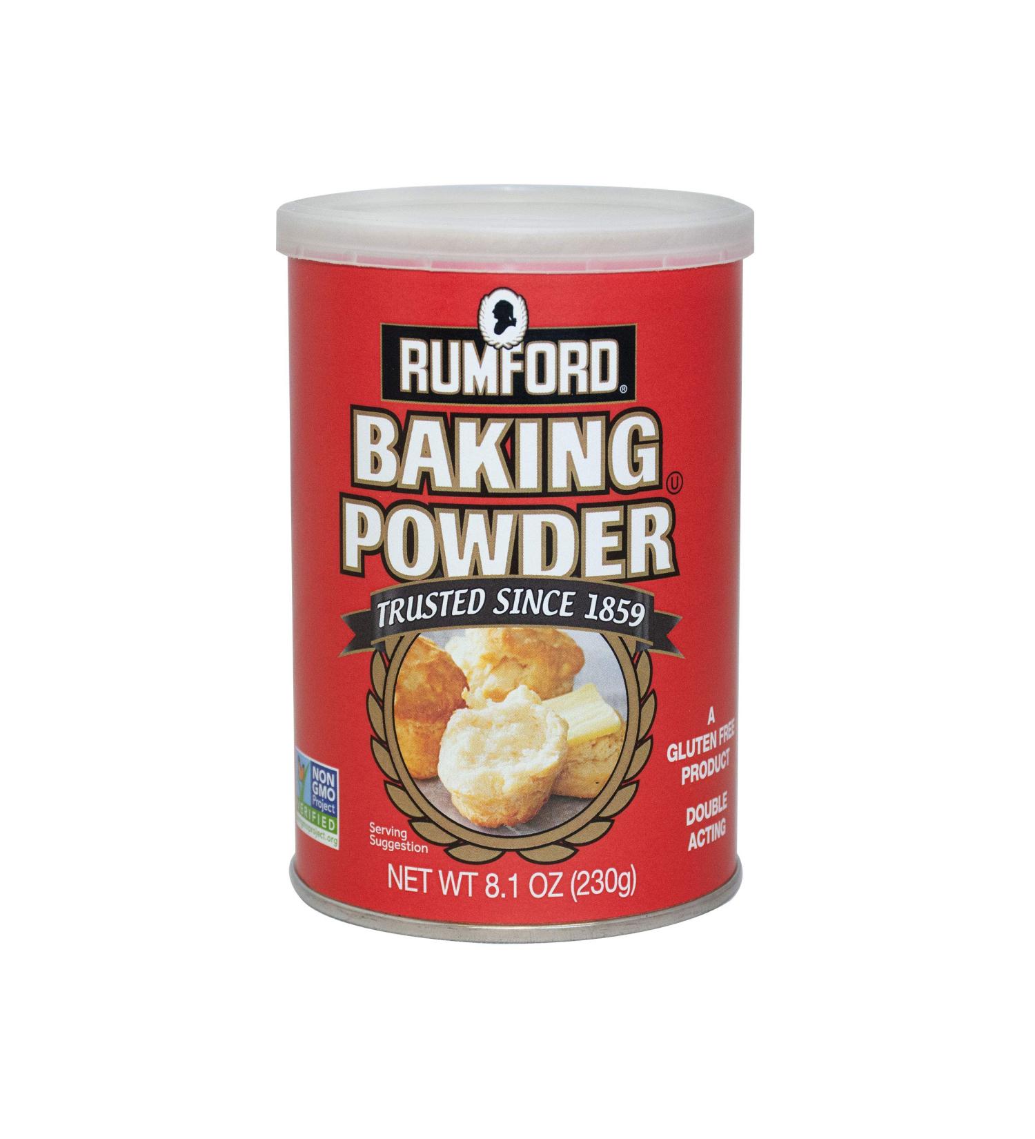 Rumford Aluminum Free Baking Powder 8.1oz Canisters (Pack of 2) - Baking Essential - Buy Online on SooperMarket.com
