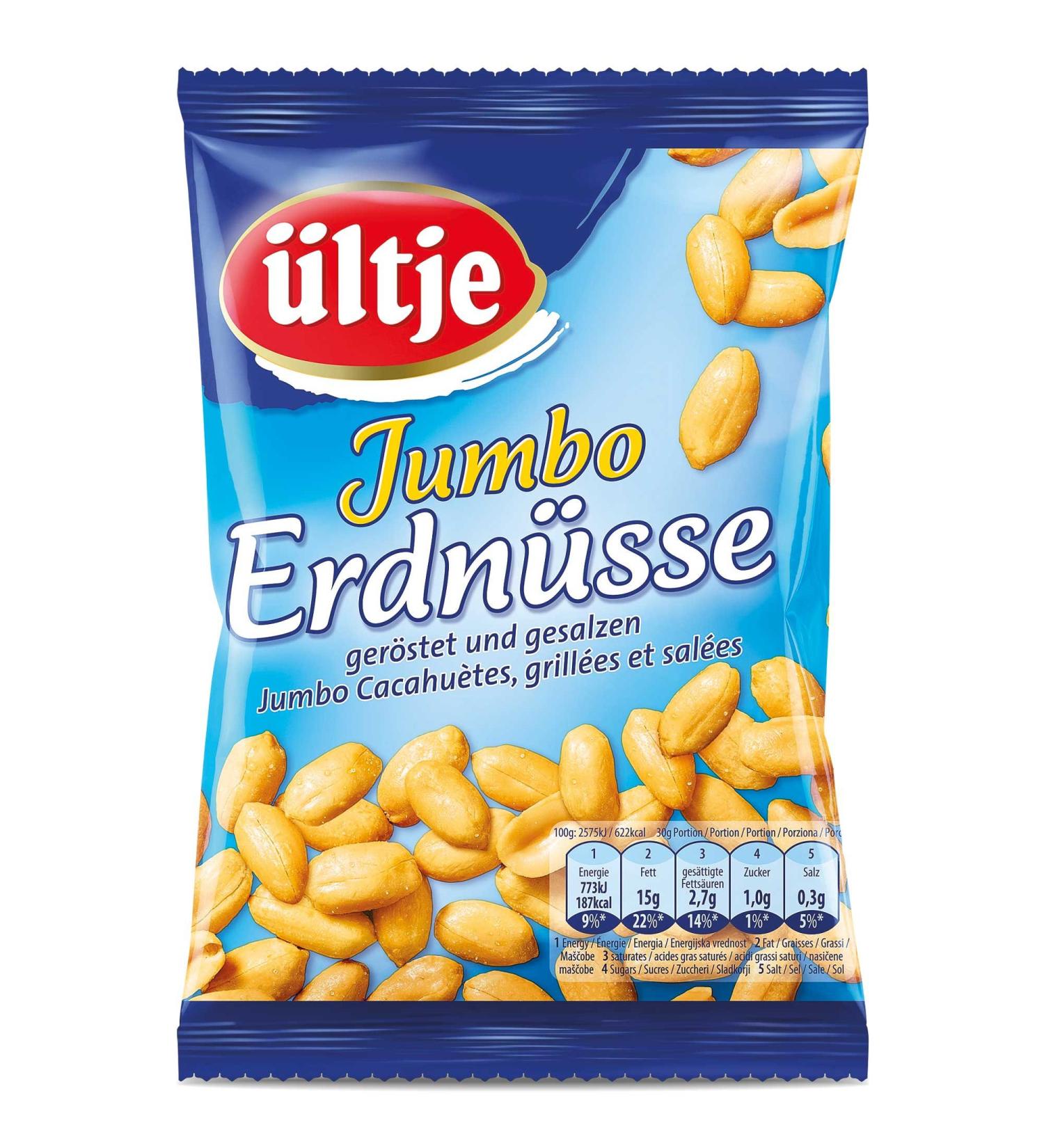 tje Jumbo Peanuts roasted and salted 200g Salted 200 g (1 pack)