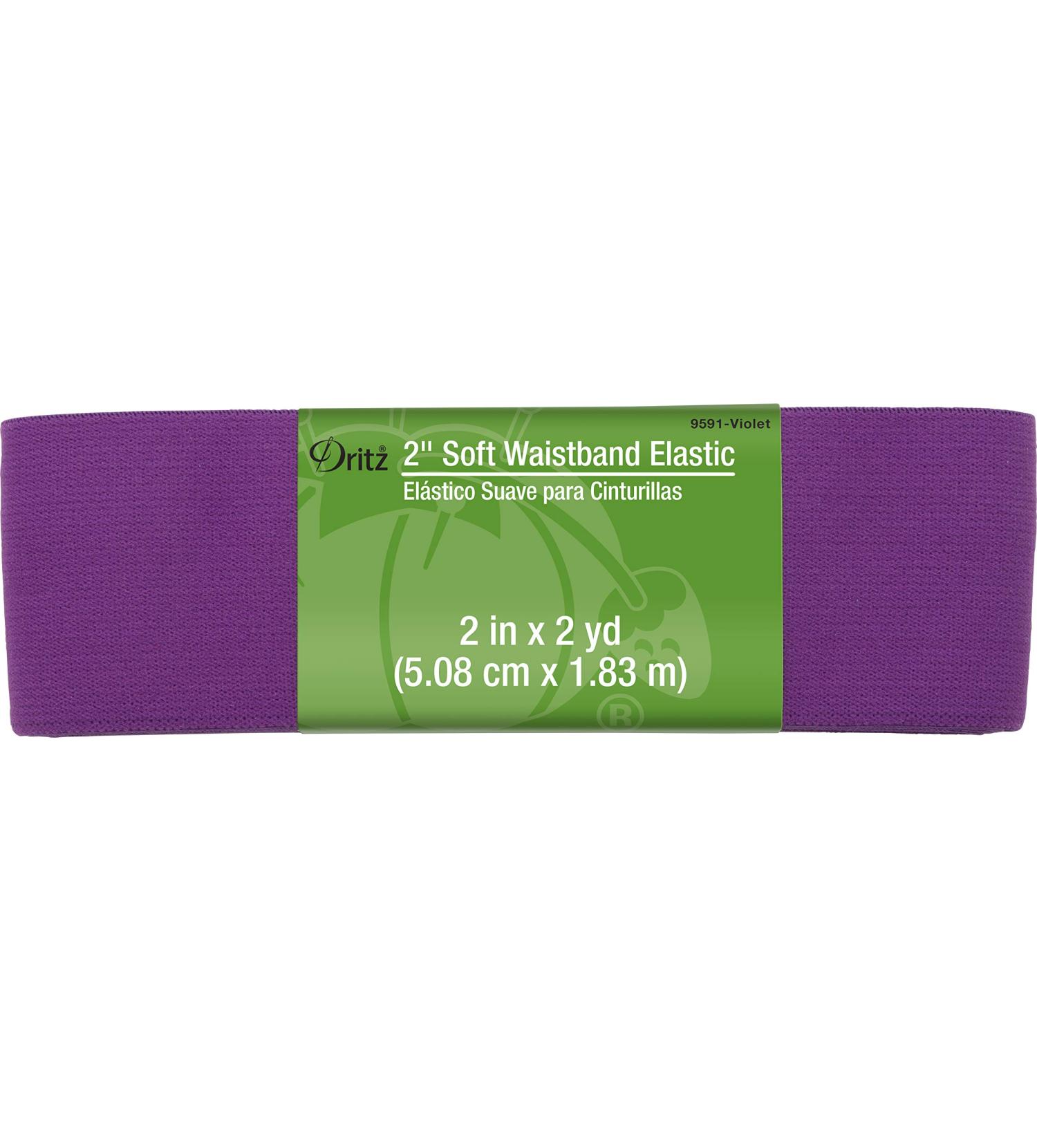 Dritz 2 Soft Waistband Elastic - 2 Violet - Buy Online on SooperMarket.com