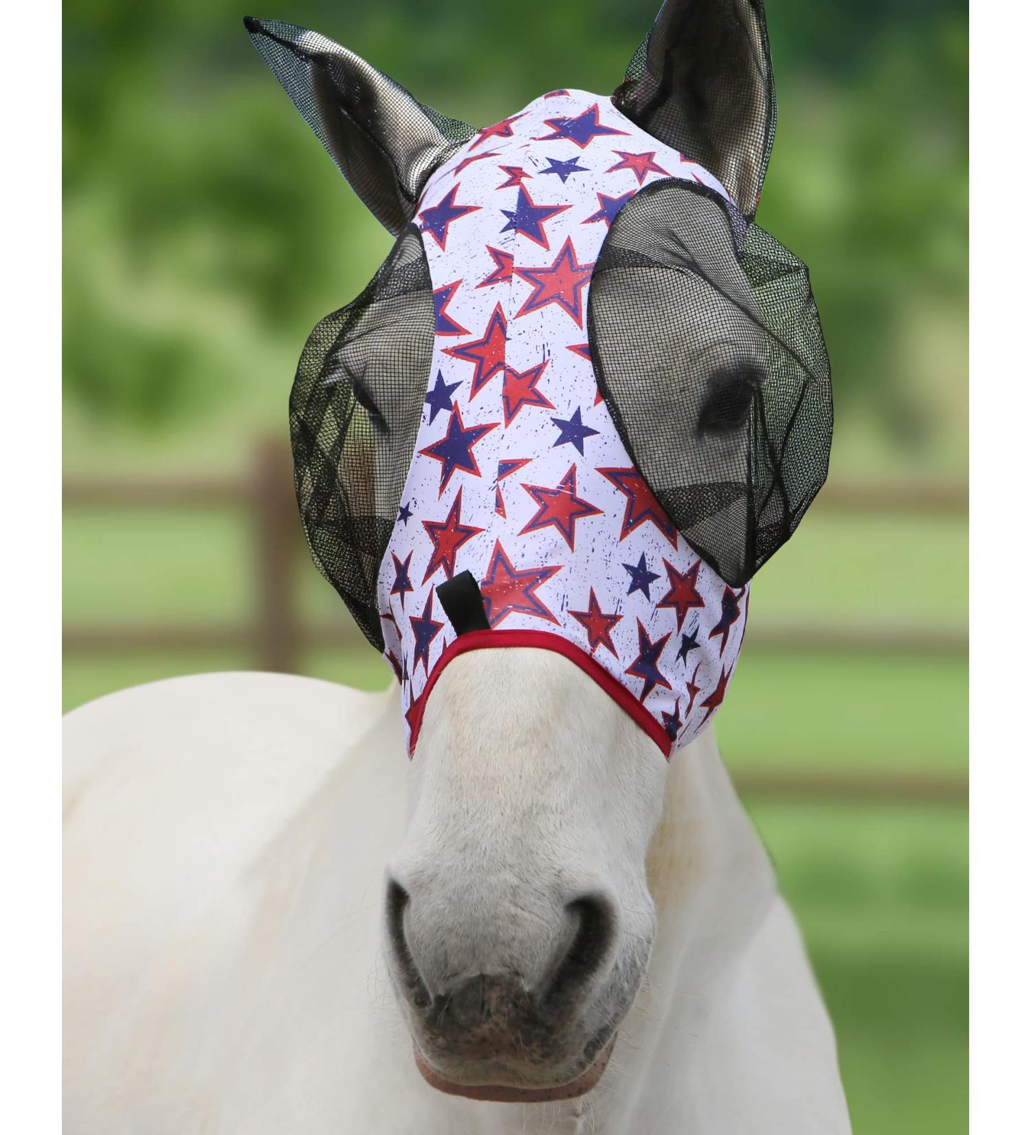 Harrison Howard Stretchable UV Protection Fly Mask - Breathable with Mesh Eye Opening & Ventilated Ear Protection - Extra-Full Size for Optimal Comfort - Buy Online on SooperMarket.com