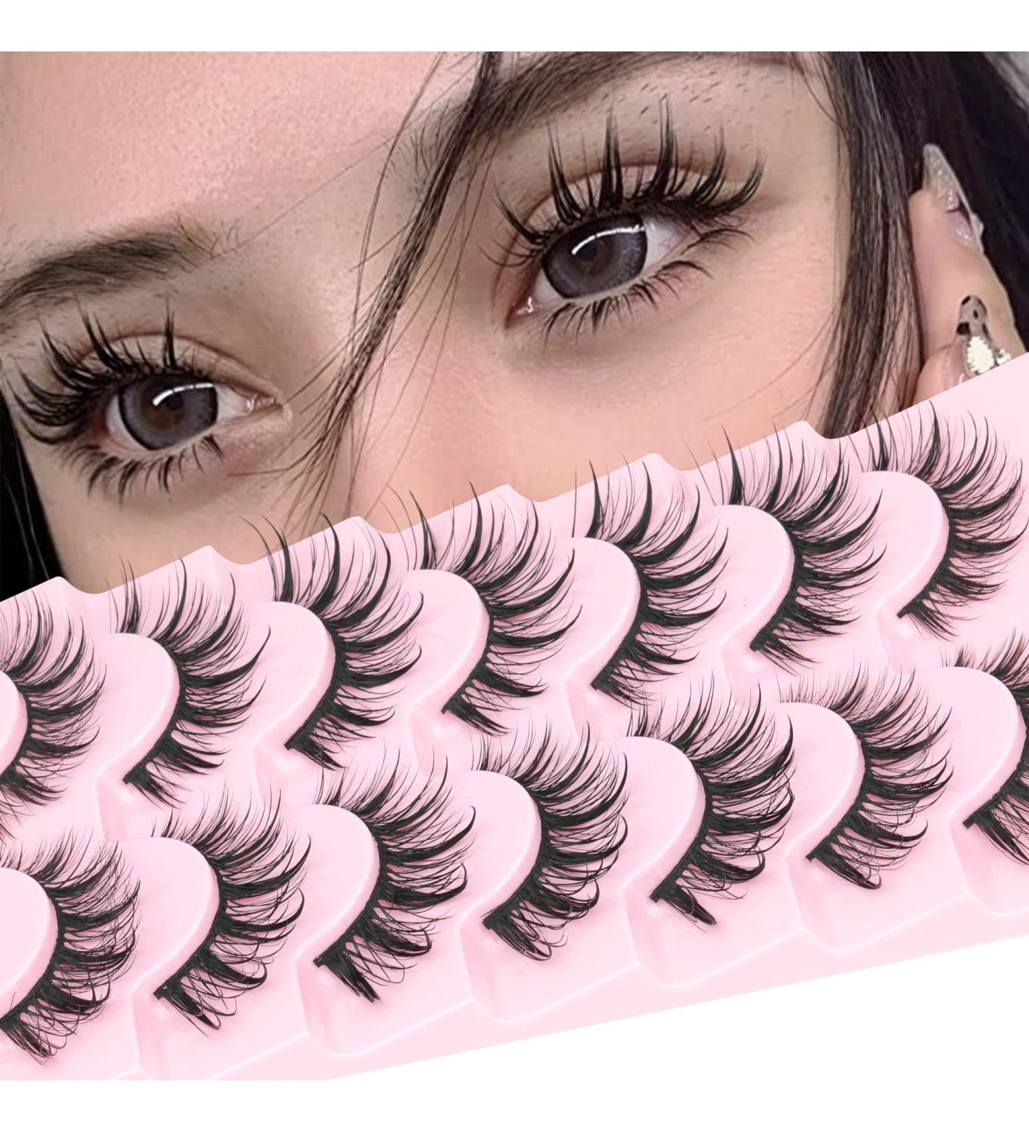 Manga Lashes: Natural Wet Look 3D Spiky False Eyelashes for Anime Cosplay & Korean Makeup by Geeneiya - Buy Online on SooperMarket.com