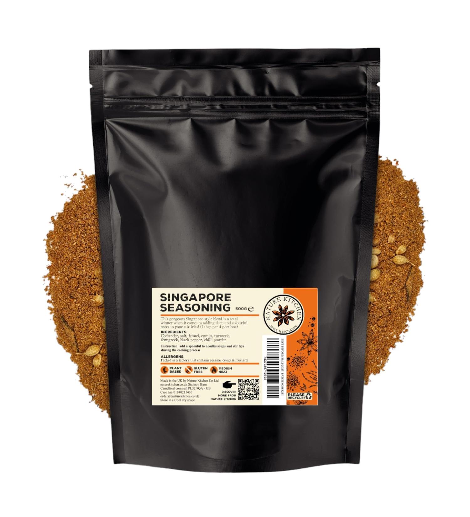 Nature Kitchen Singapore Seasoning (Mild) 500g - Gluten-Free & Vegan Cooking Blends - Buy Online on SooperMarket.com