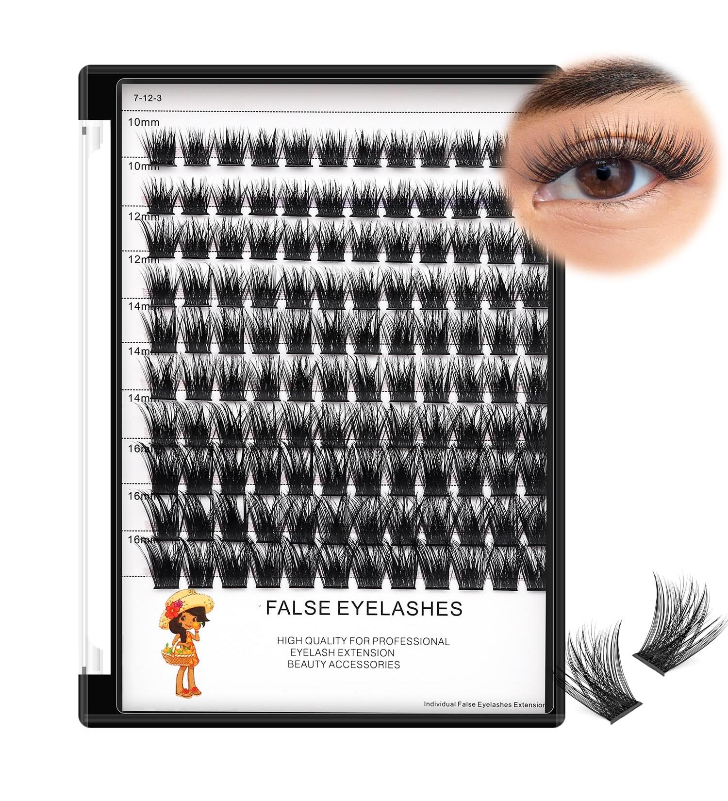 Buy Bodermincer 120pcs D Curl Mixed Eyelashes - Professional Individual Cluster for Home Extensions (8-10-12-14-16mm - Buy Online on SooperMarket.com