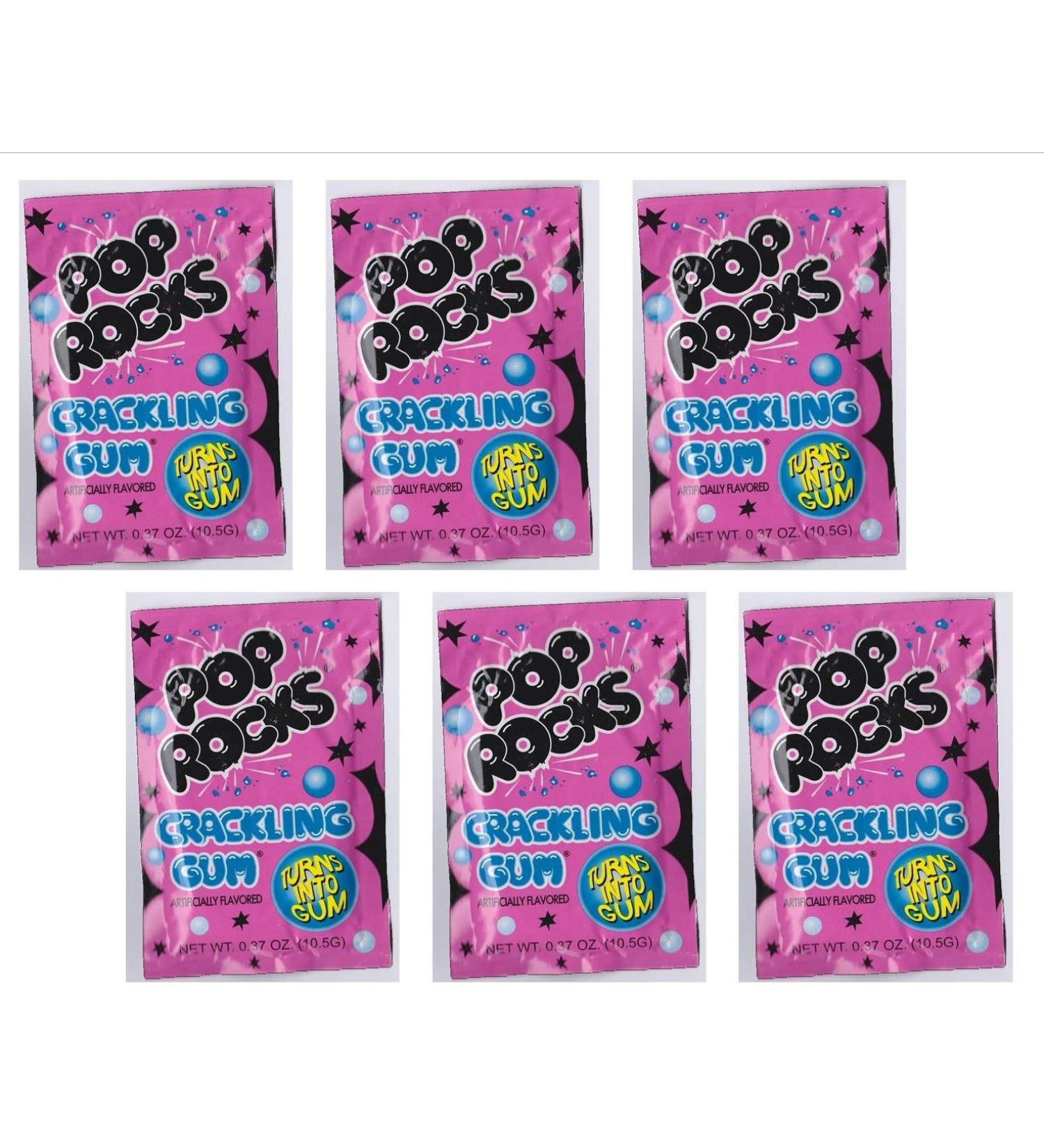 Pop Rocks Popping Fizzing Crackling Candy 6pk (Bubble Gum 6 Pack) Bubble Gum 9.5 g (Pack of 6) - Buy Online on SooperMarket.com