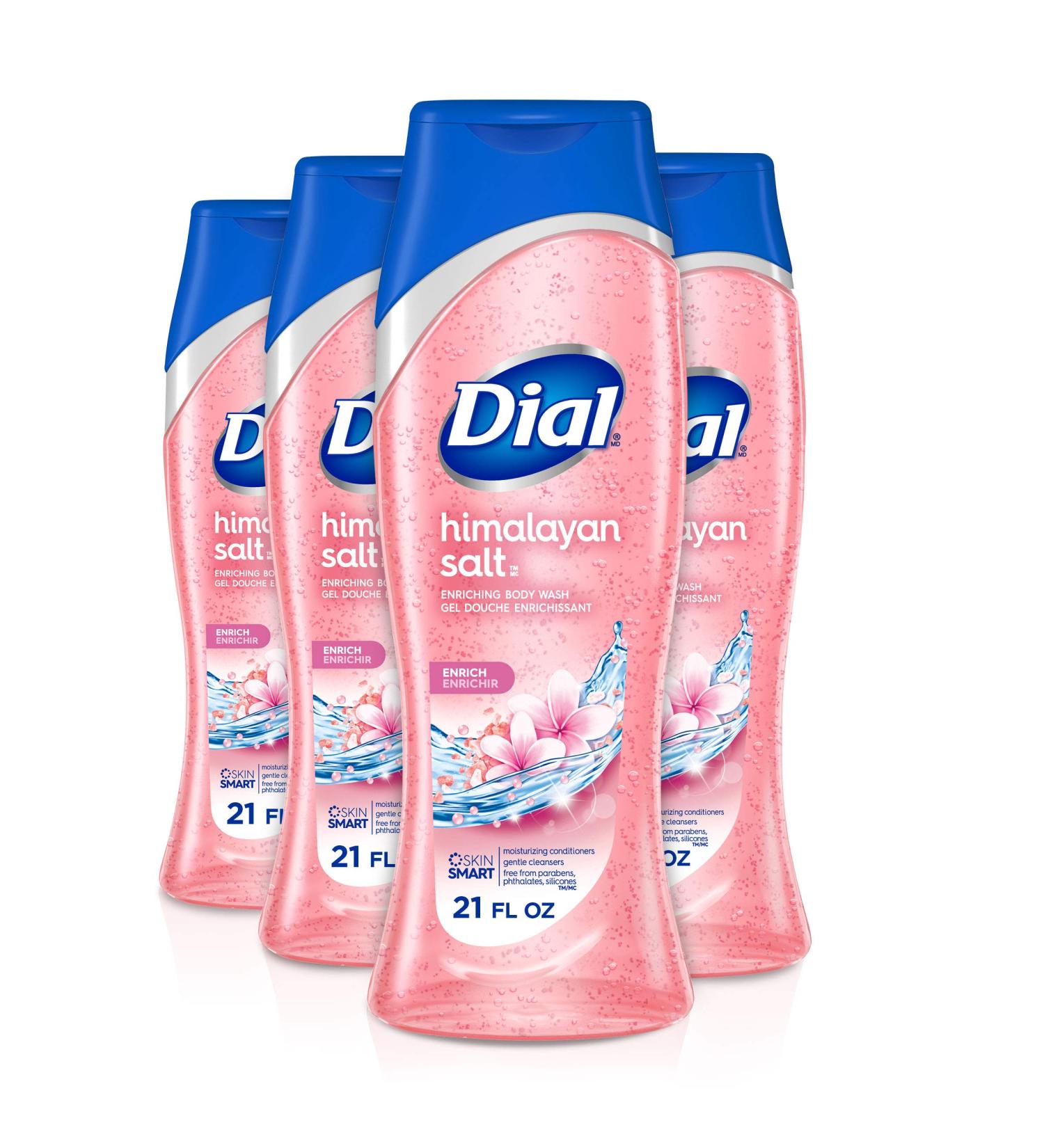 Dial Skin Therapy Body Wash Himalayan Salt 21 fl oz - Pack of 4 | 4 Count - Best for Refreshing Skin - Buy Online on SooperMarket.com