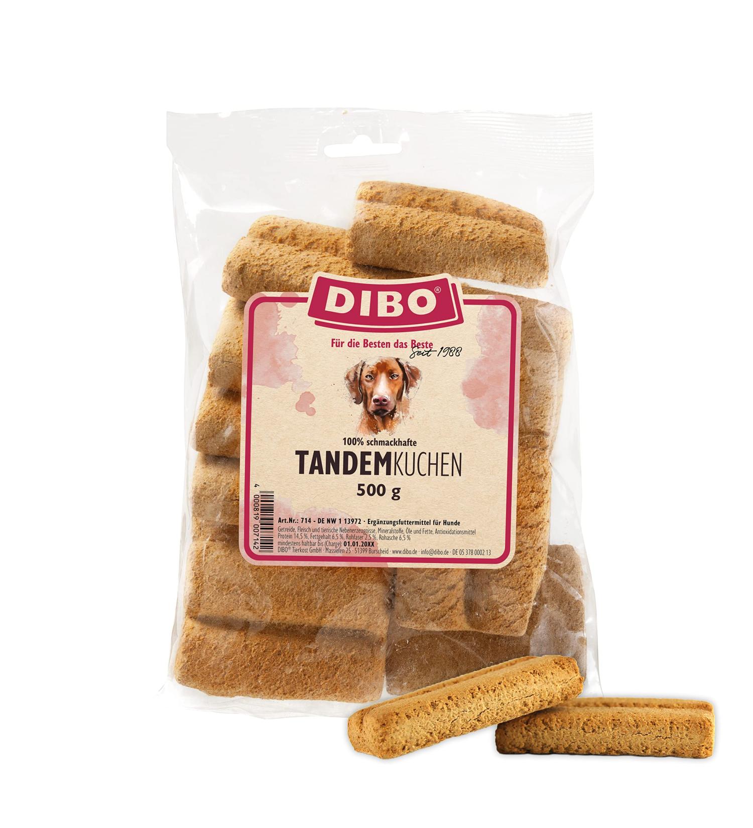 Dibo Tandem Cake 500g - Healthy Natural Dog Treats | B.A.R.F. Biscuits for Dogs - Buy Online on SooperMarket.com