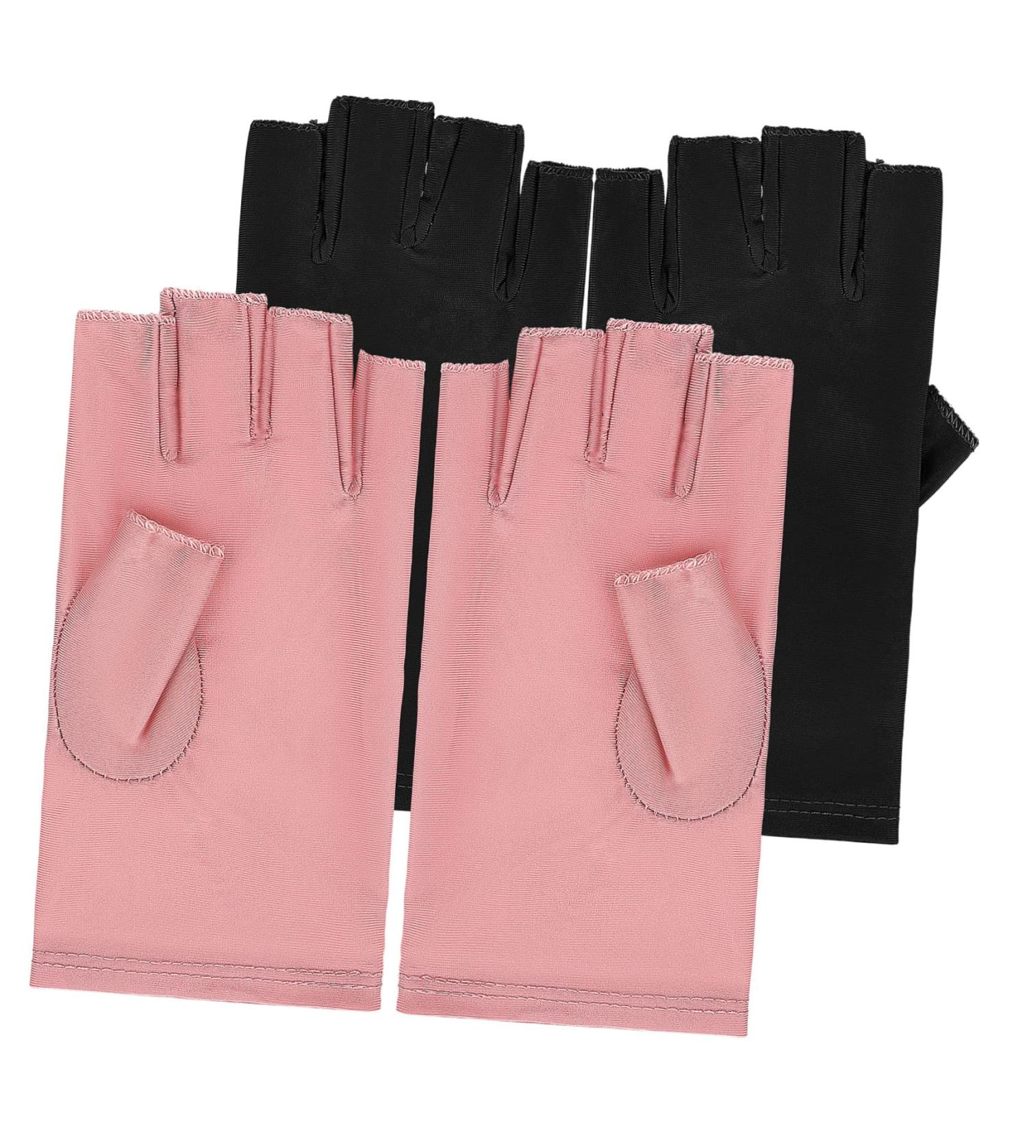 Gogogmee 2 Pairs Gloves Nail Art Supplies Manicure Gloves Gel for Nails Gloves Nail Gloves Nail Gel Nail Anti Gloves Sun Gloves Fingerless Gloves Cotton - Buy Online on SooperMarket.com