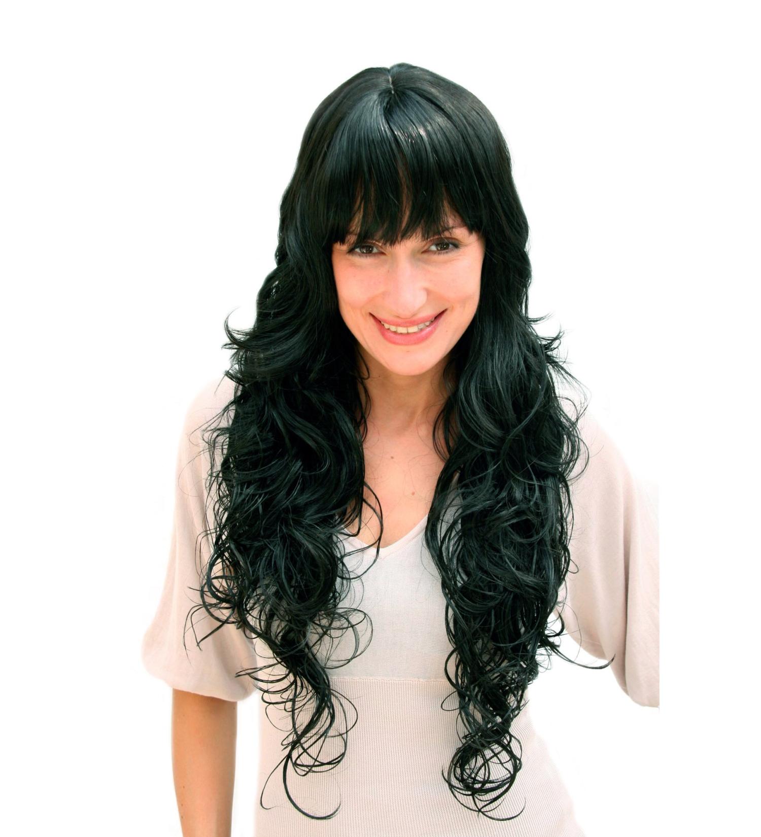 WIG ME UP 4306-1B Black Long Wig with Huge Curls - Stylish High-Quality International Shipping Available - Buy Online on SooperMarket.com