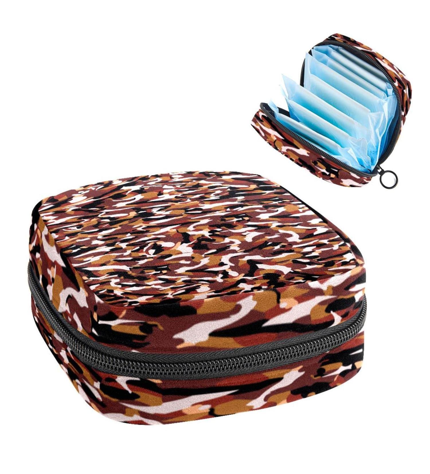 Multicam Camouflage Sanitary Napkin Storage Bag - Portable Period Pouch for Women and Teens - Multi-colored 14 - Buy Online on SooperMarket.com