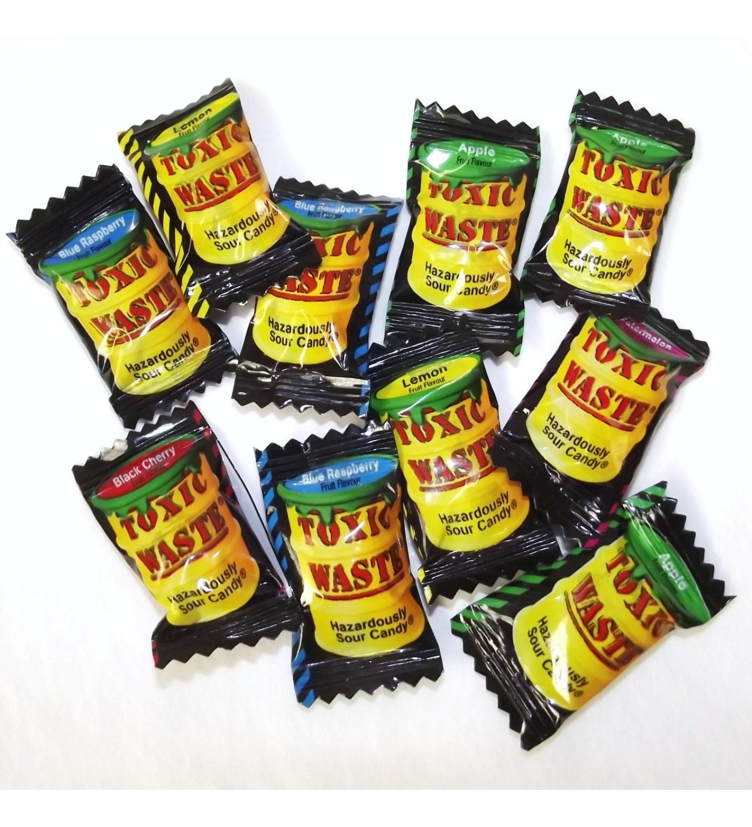25 x individual Toxic Waste Sour Sweet - very sour candy great Halloween idea