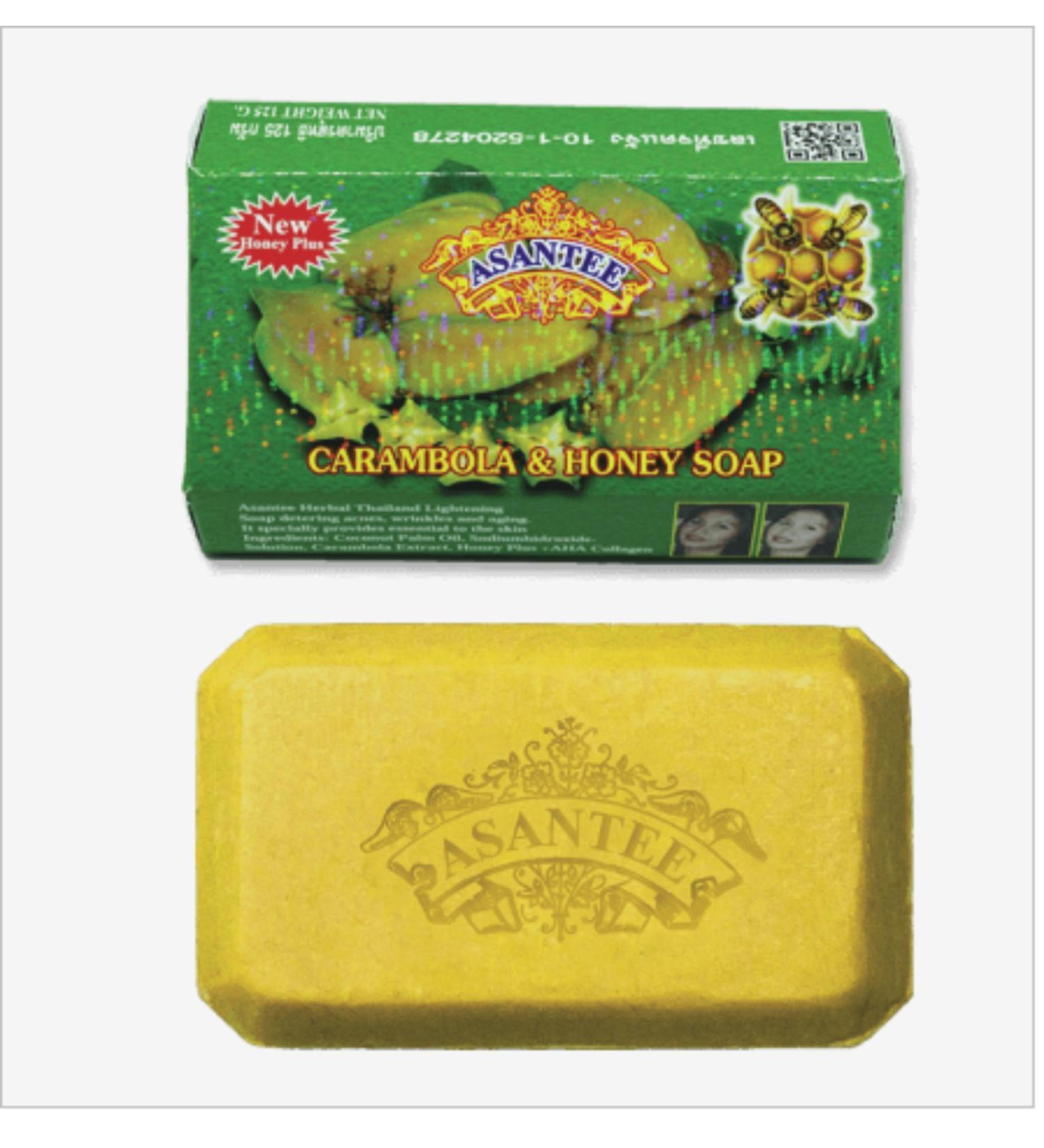 Asantee Carambola Star Fruit & Honey Natural Deep Cleansing Soap 125g
