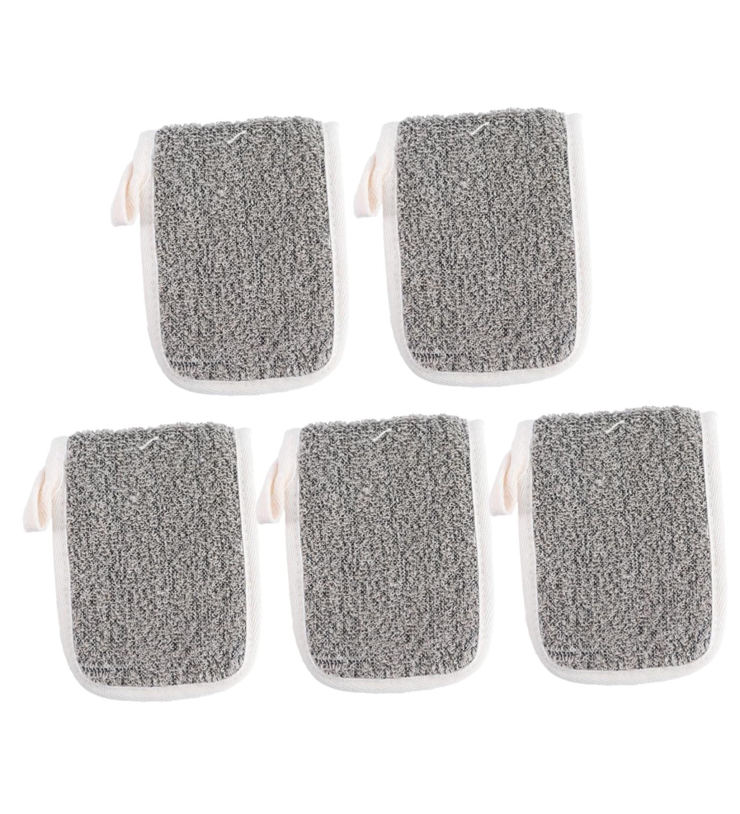 Baluue 5pcs Flip Soap Foam Net Soap Bath Accessory Net Foam Soap Cotton Linen Khaki - Buy Online on SooperMarket.com