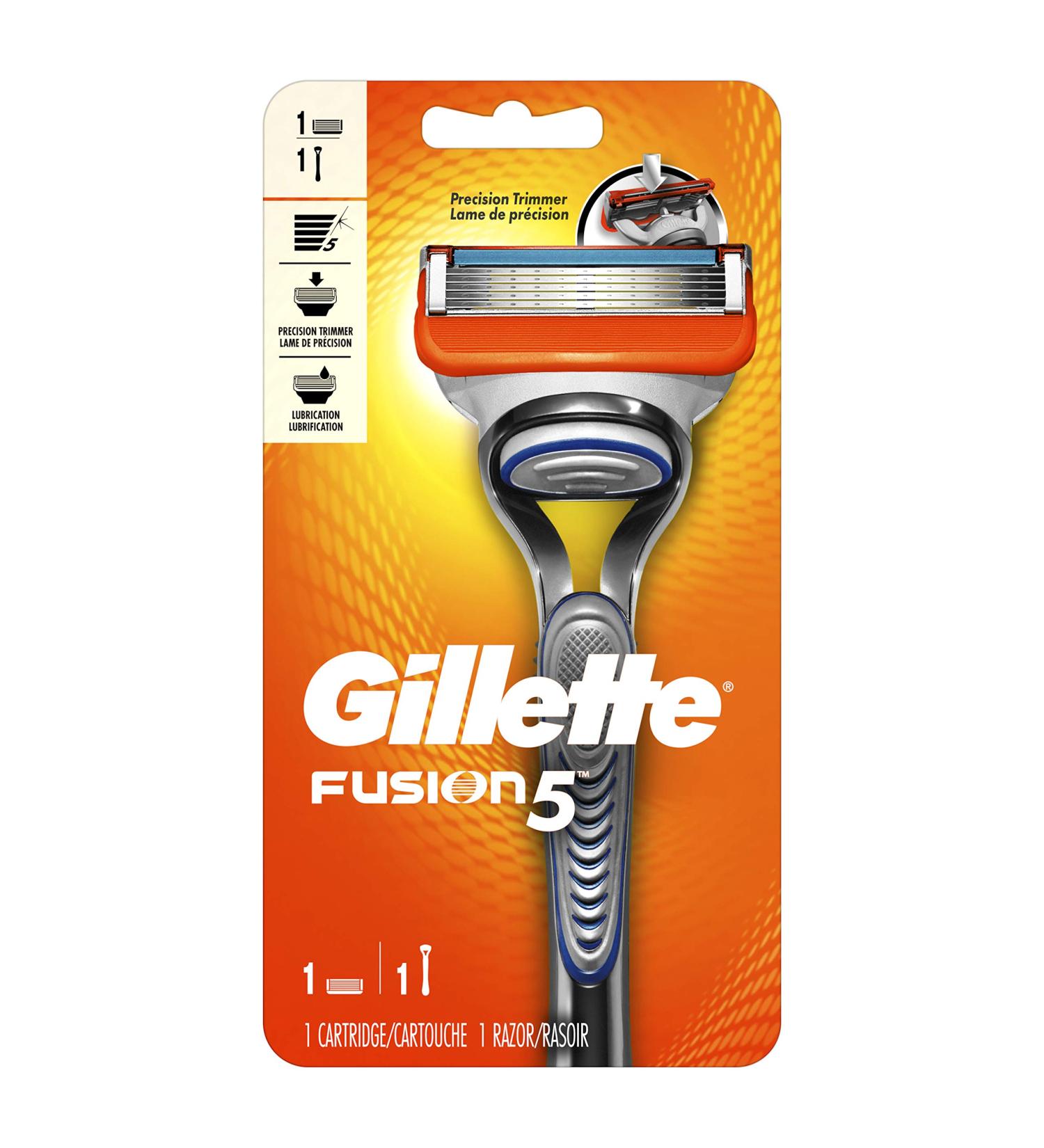 Gillette Fusion5 Men's Razor Handle with 1 Blade Refill - Smooth Shave Guaranteed - Buy Online on SooperMarket.com