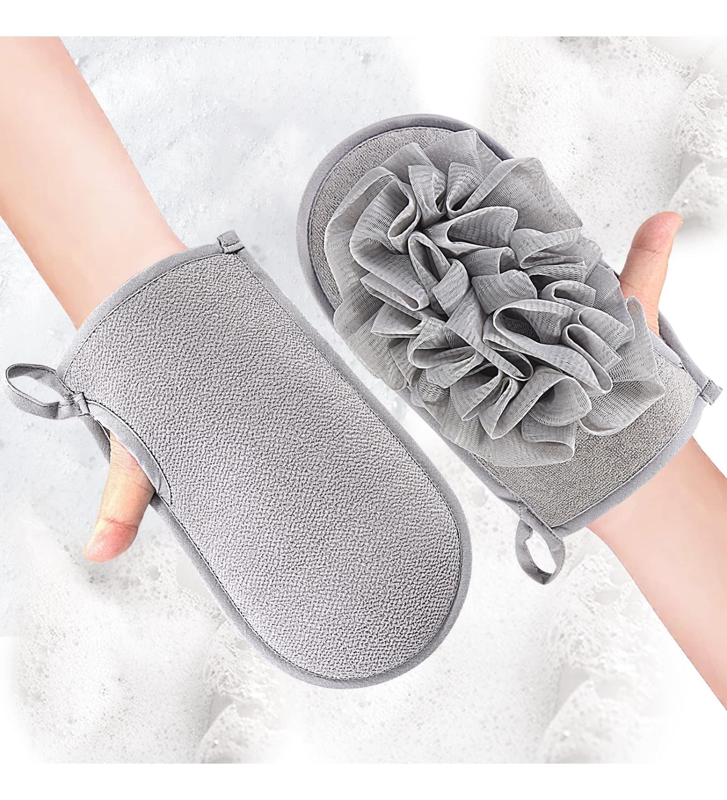 2-Pack Bath Loofah Body Scrubber Shower Pouf for Men and Women - Buy Online on SooperMarket.com