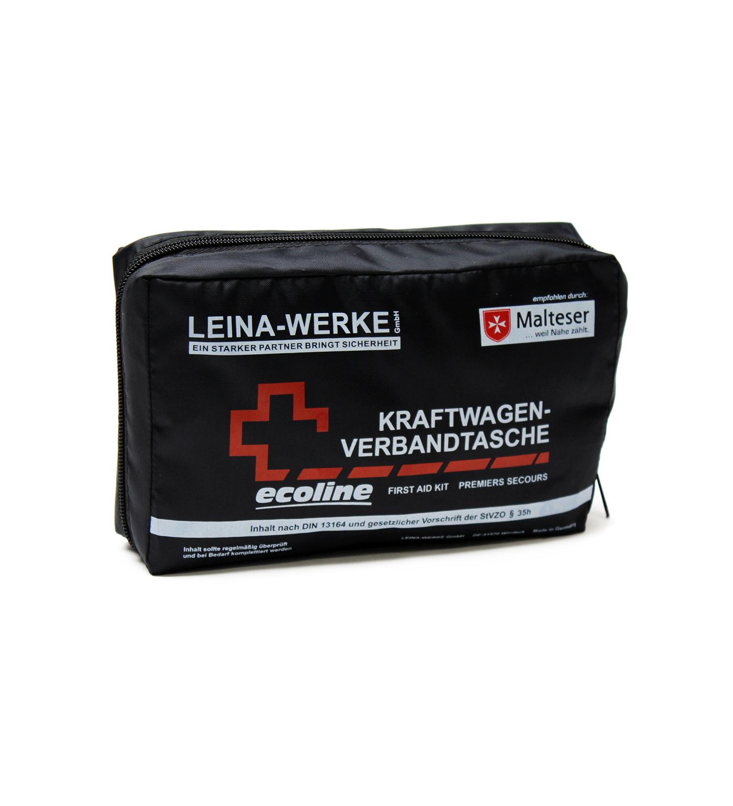 LEINA-WERKE REF 11009 Leina vehicle first aid kit Compact contents DIN 13164 blue White-Red print