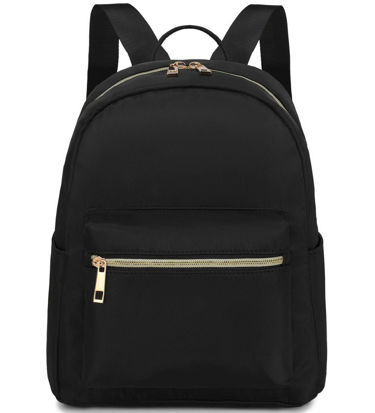 Water-Resistant Mini Backpack for Women and Girls - Small Purse Shoulder Bag for School, Travel - Black - Buy Online on SooperMarket.com