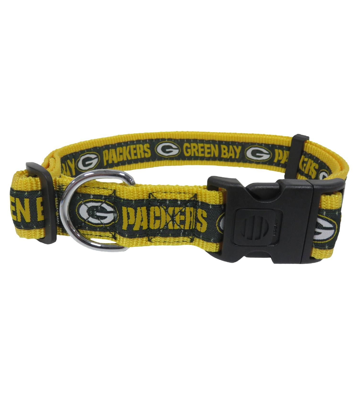NFL Green Bay Packers X-Large Dog Collar with Anti-Open Safety Lock - Super Tough - Buy Online on SooperMarket.com