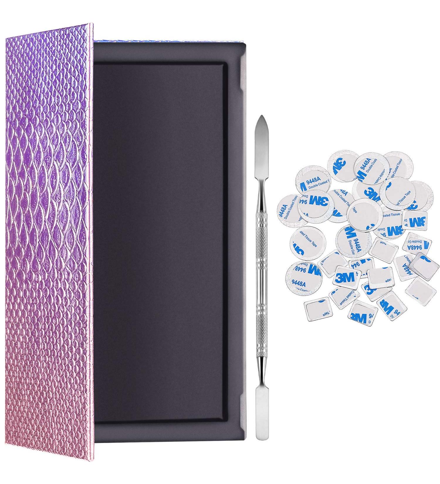 Buy Sumind Empty Makeup Eyeshadow Palette Set - Magnetic Palette Depotting Spatula & 30 Adhesive Metal Stickers - International Shipping Available - Buy Online on SooperMarket.com