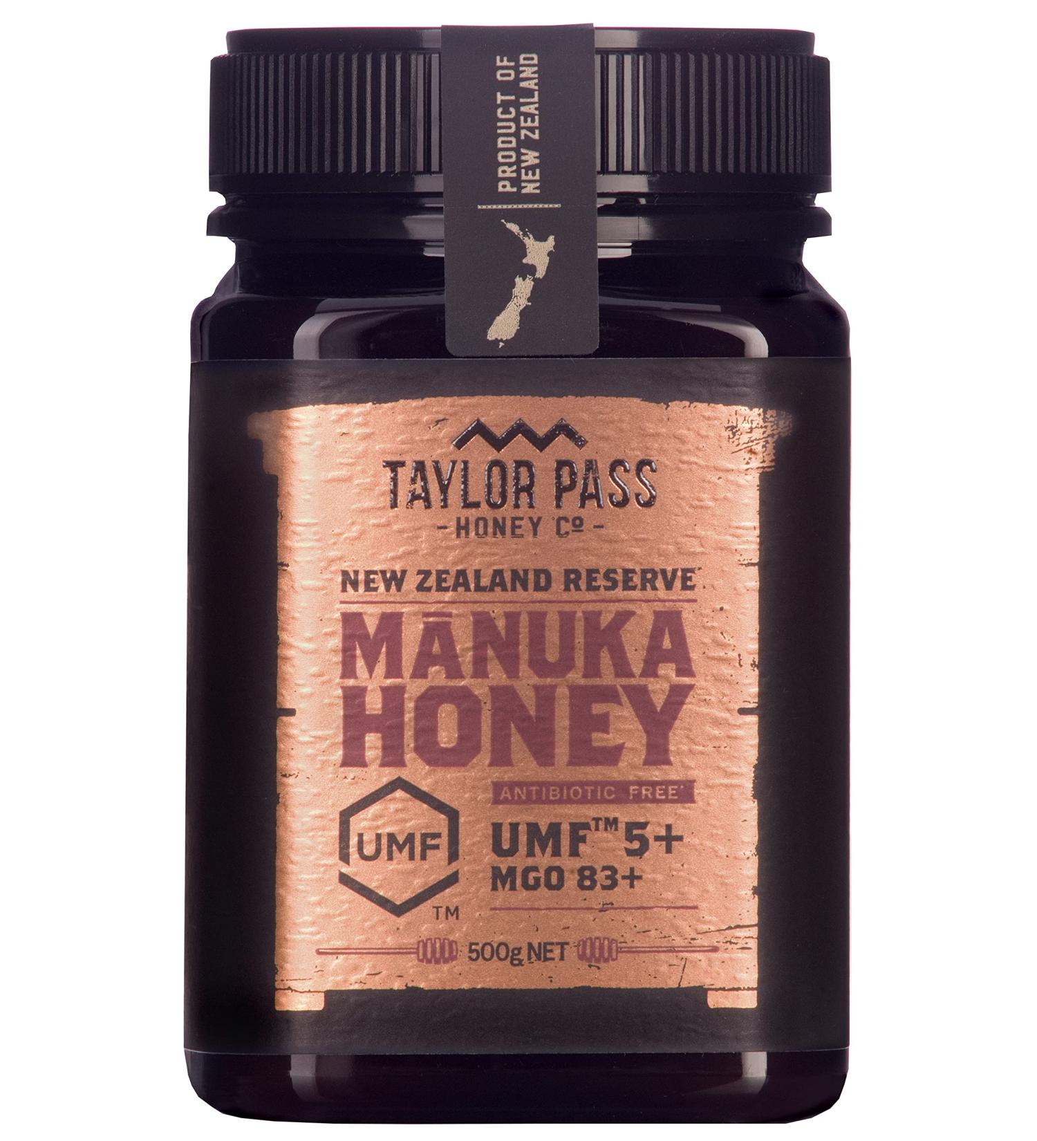 Taylor Pass Honey Co. Manuka Honey MGO83+ UMF5+ 500g | Sustainable New Zealand Honey | (Manuka UMF5+/MGO83+) - Buy Online on SooperMarket.com