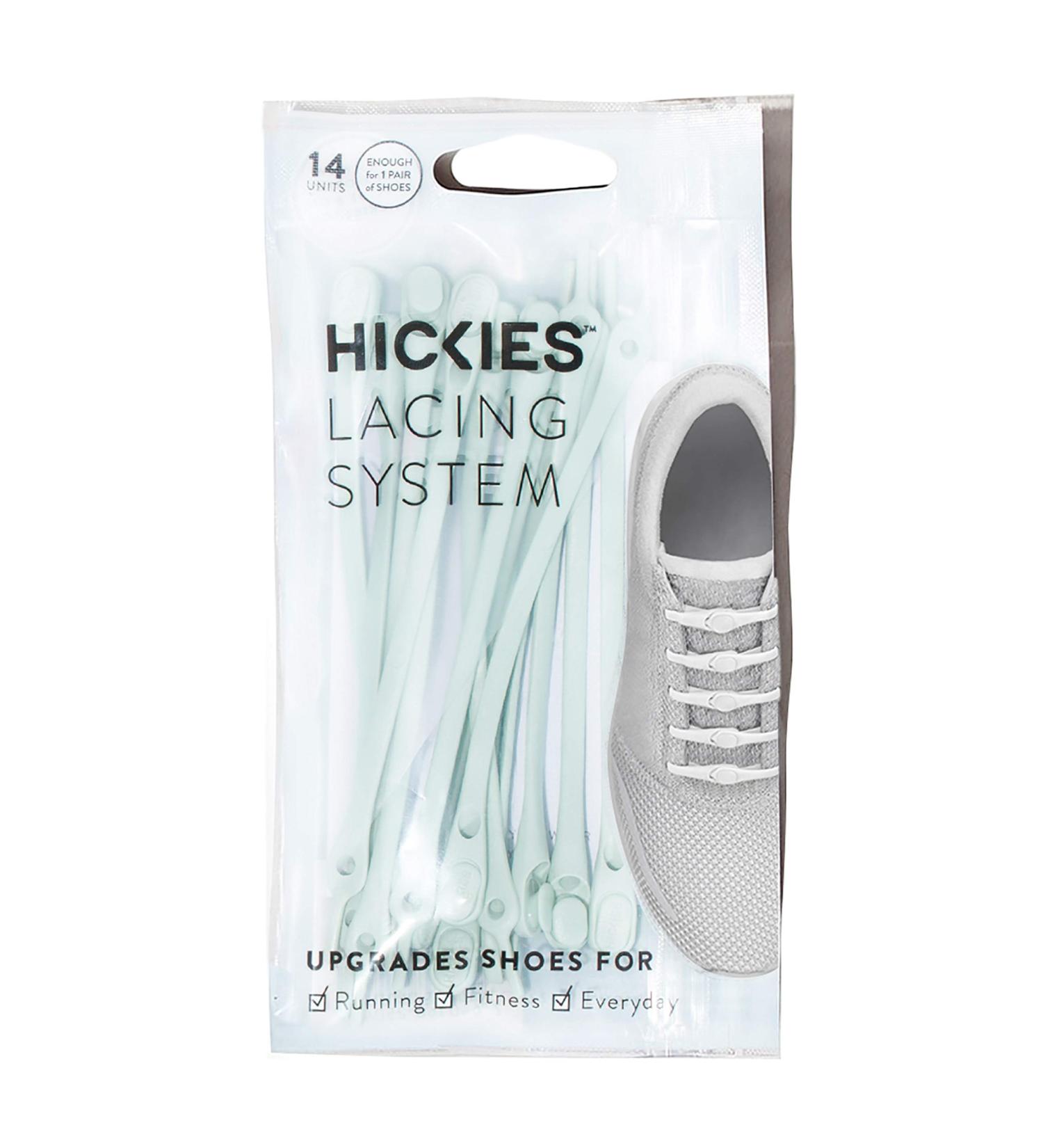 HICKIES 2.0 Elastic Tie-Free Shoelaces - Muted Mint | Shop Internationally at Your Store Name  - Buy Online on SooperMarket.com