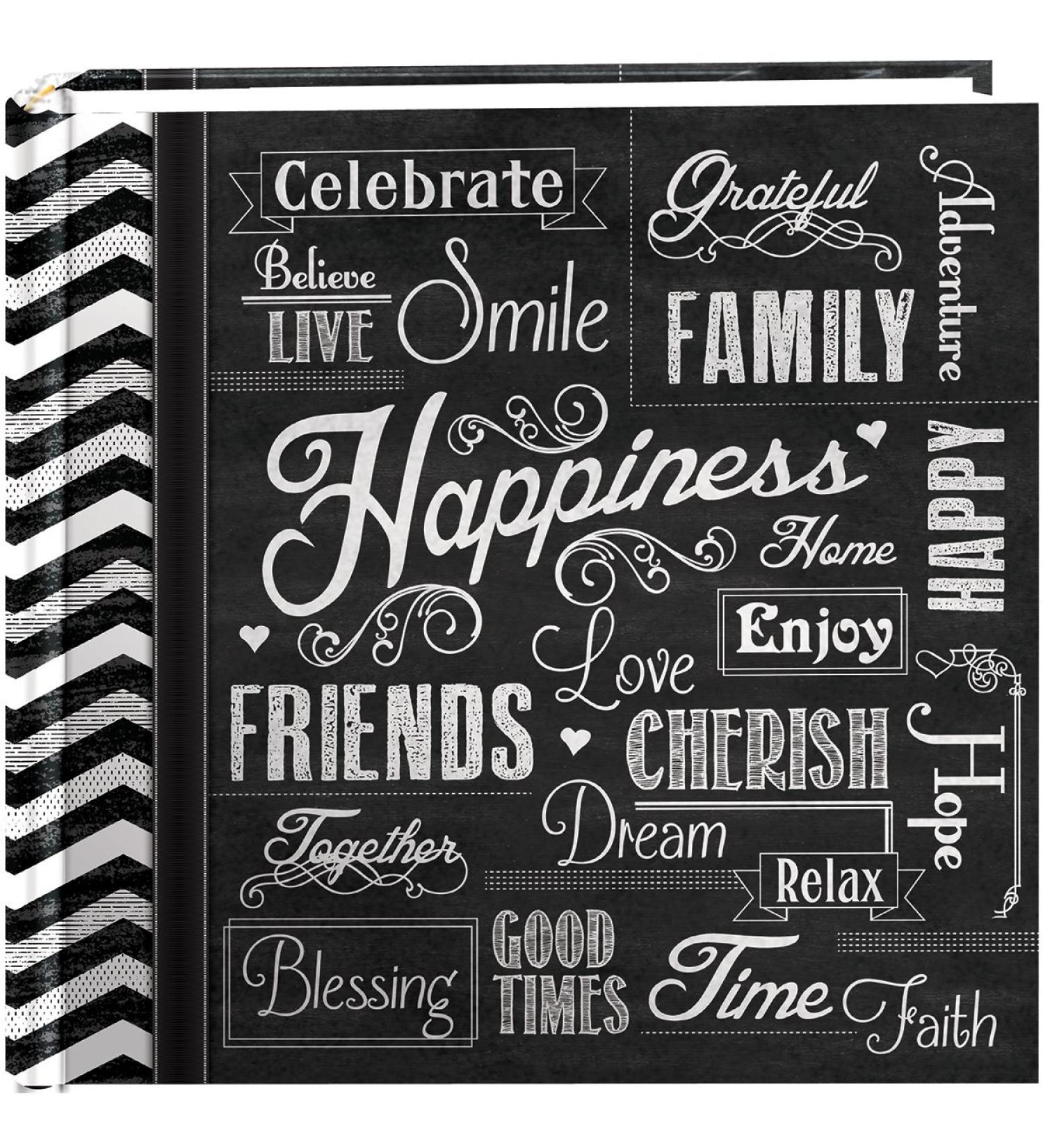 Pioneer Photo Albums EV-246CHLK Happiness Photo Album 4 x 6 Inch
