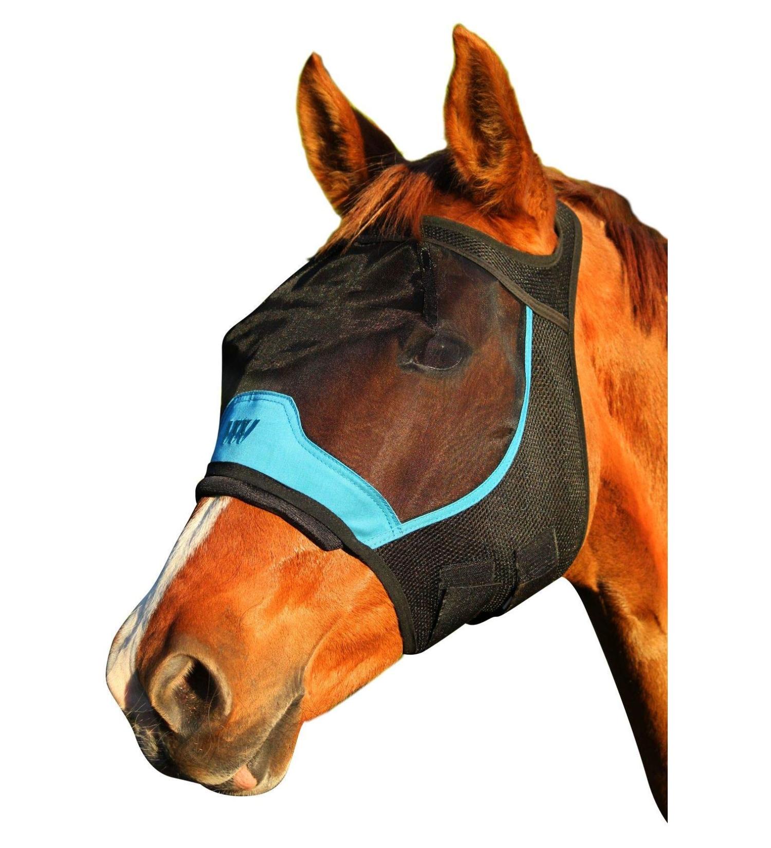 Woof Wear Fly Mask Without Ears - Black Turquoise - Buy Online on SooperMarket.com
