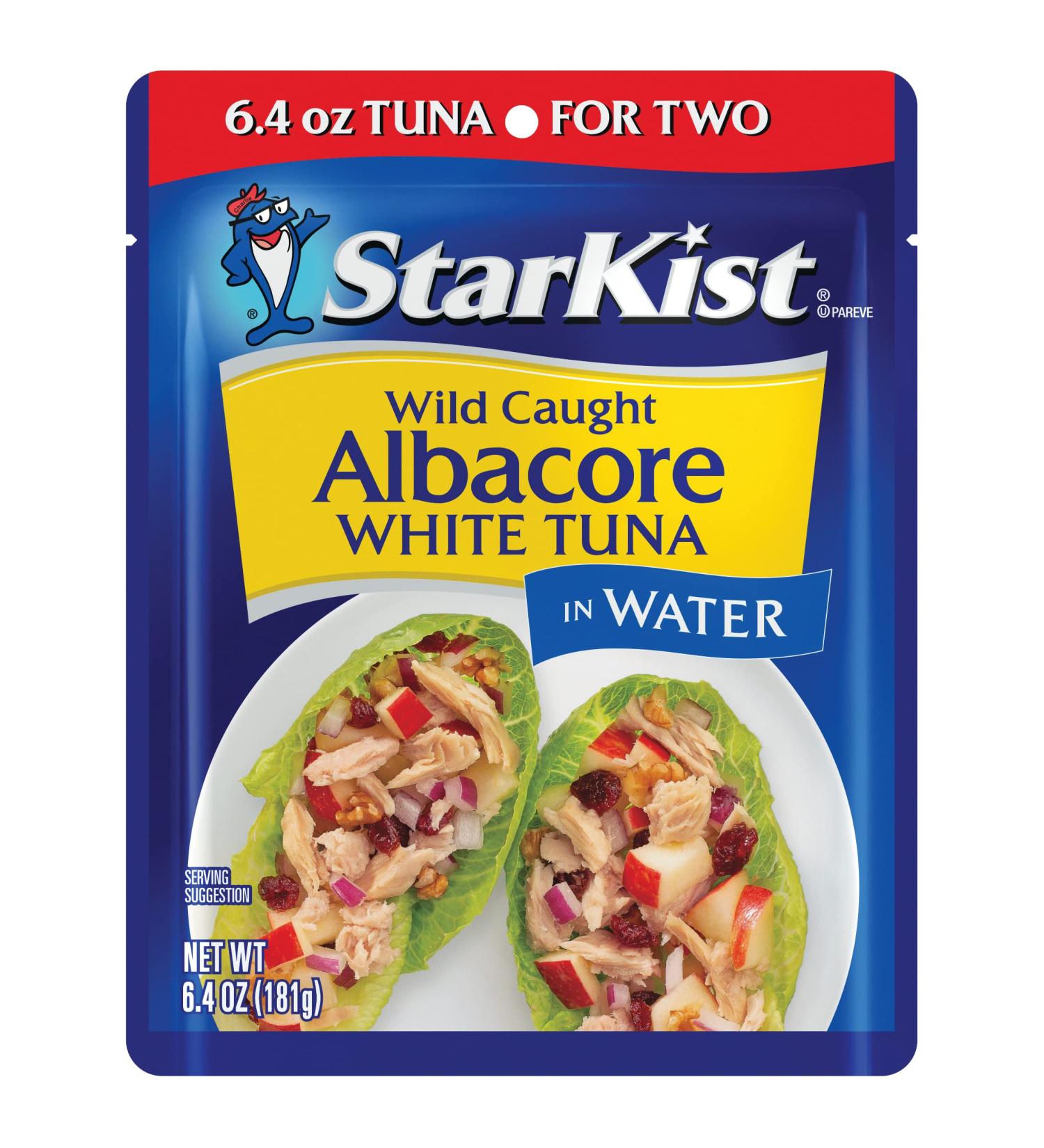 Starkist Wild Caught Albacore White Tuna 6.4oz Pouch | Sustainable Tuna in Water - Buy Online on SooperMarket.com