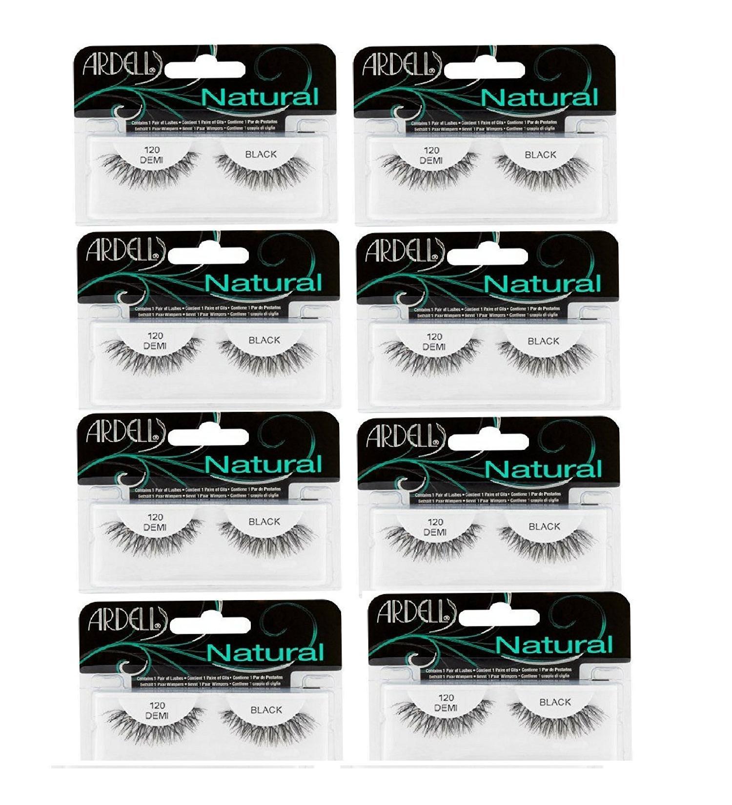 Ardell Fashion Lashes Natural Strip Lash (Black) 120 1 each ( Pack of 8)