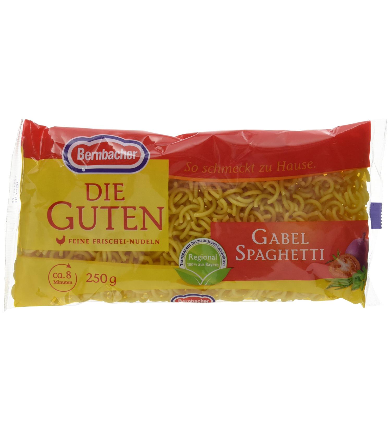 Bernbacher Spaghetti Pack of 12 (12 x 250g) - Premium Italian Pasta for International Shipping - Buy Online on SooperMarket.com