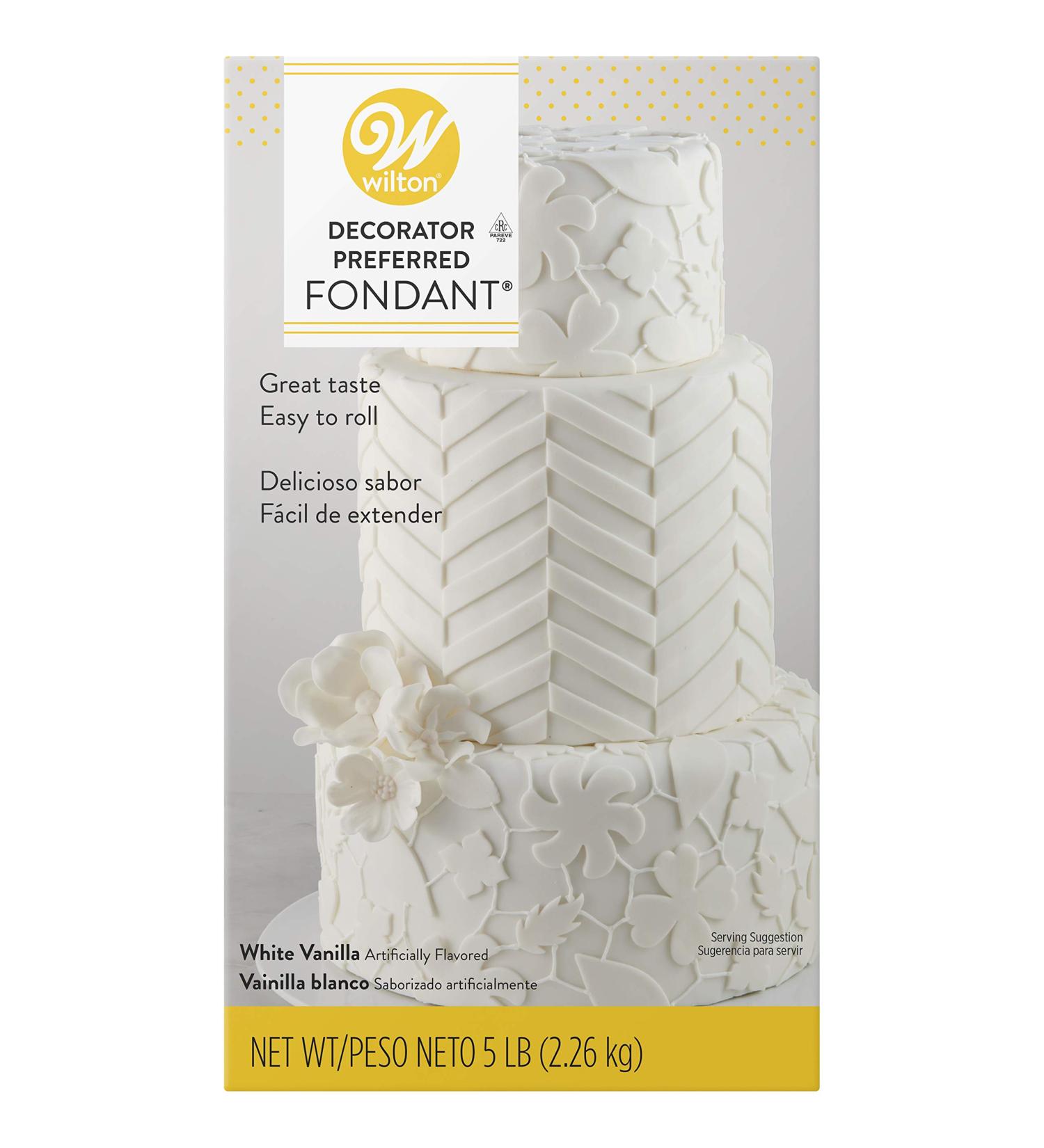 Wilton Decorator Preferred White Fondant 5 lb - Perfect for Cake Decorating - Buy Online on SooperMarket.com