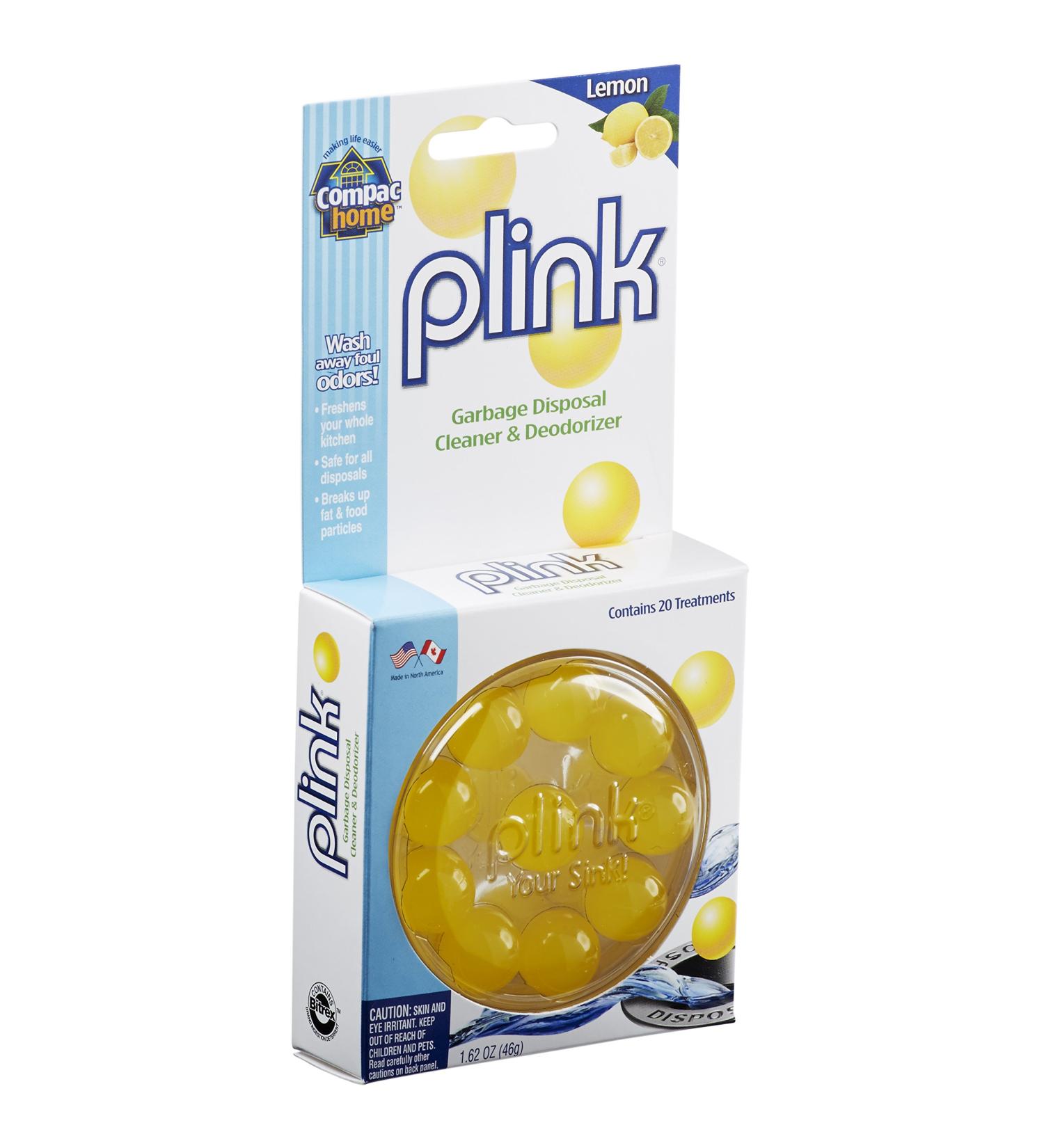 Compac Plink Garbage Disposal Cleaner & Deodorizer - Lemon Scented 20 Count (Pack of 1) - Buy Online on SooperMarket.com