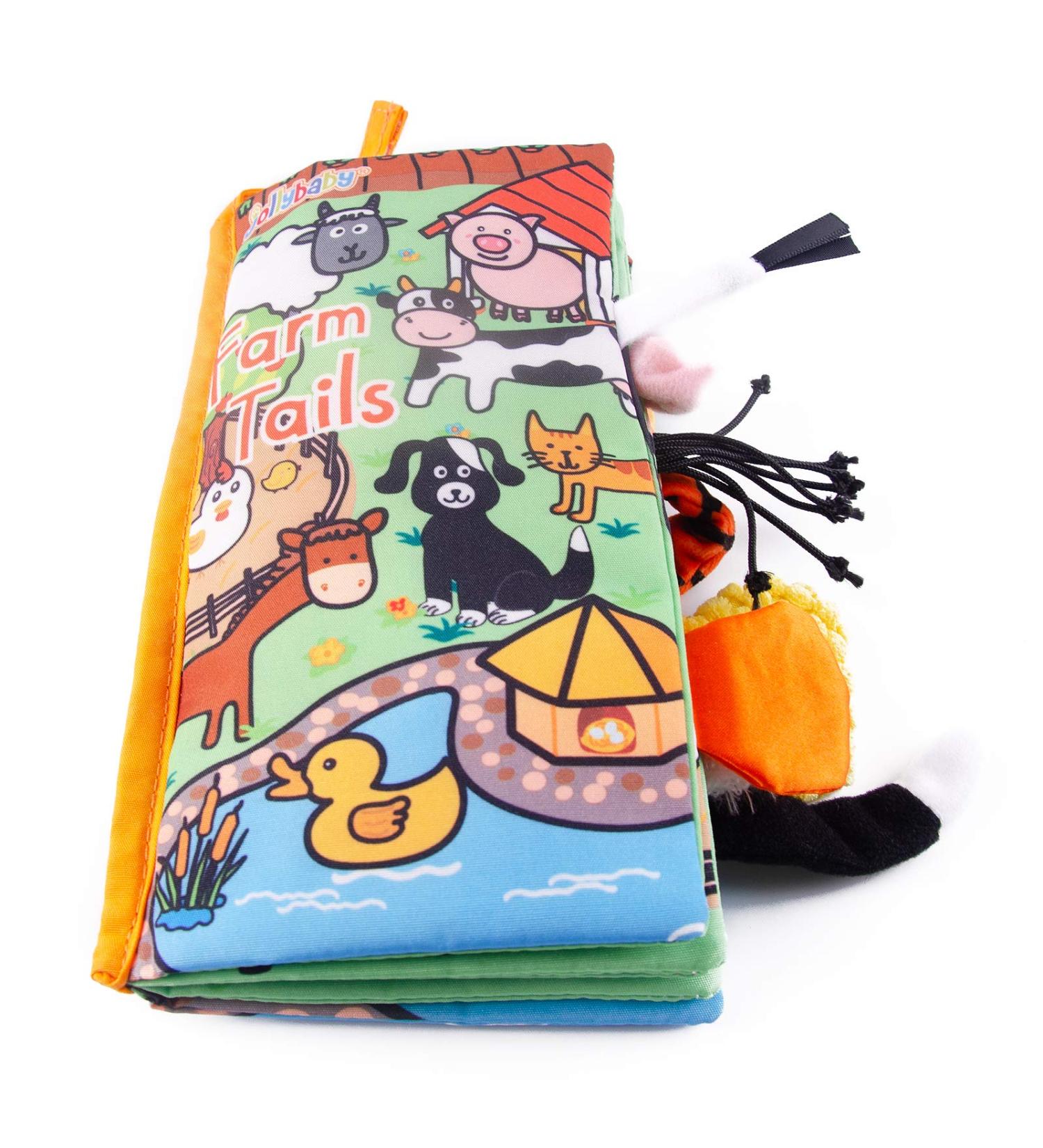 Eutionho Baby Soft Book | 3D Animals Tails | Crinkle Sensory Touch and Feel | Farm Tails | Ideal for Baby Toddler Kids - Buy Online on SooperMarket.com