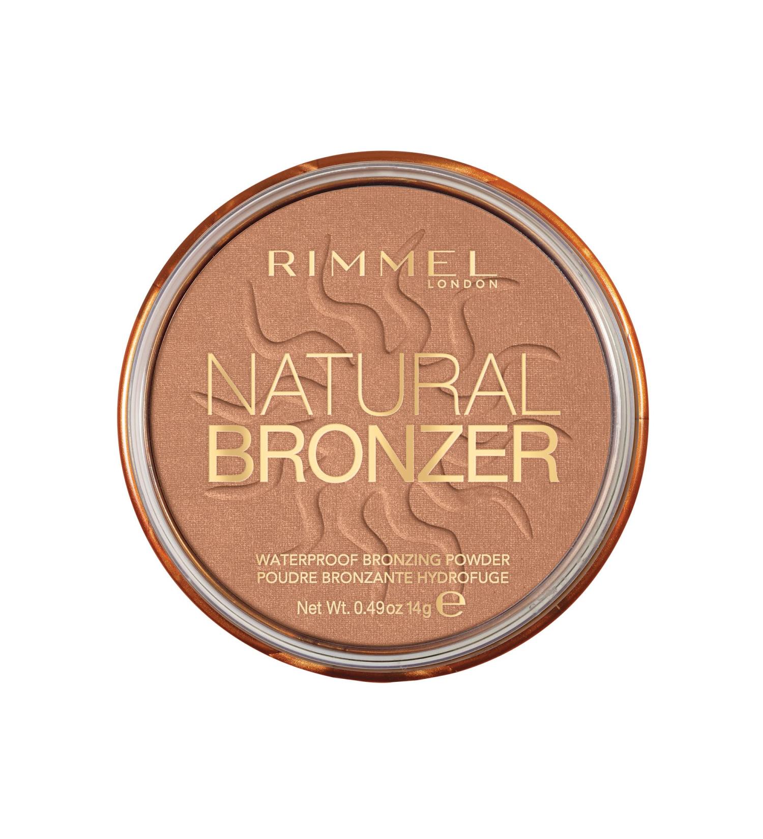 Rimmel London - Natural Bronzer waterproof Sunkissed Finish blends effortlessly up to 10H wear 100% Cruelty-Free - Sun Dance Sun Dance - 027 - Buy Online on SooperMarket.com