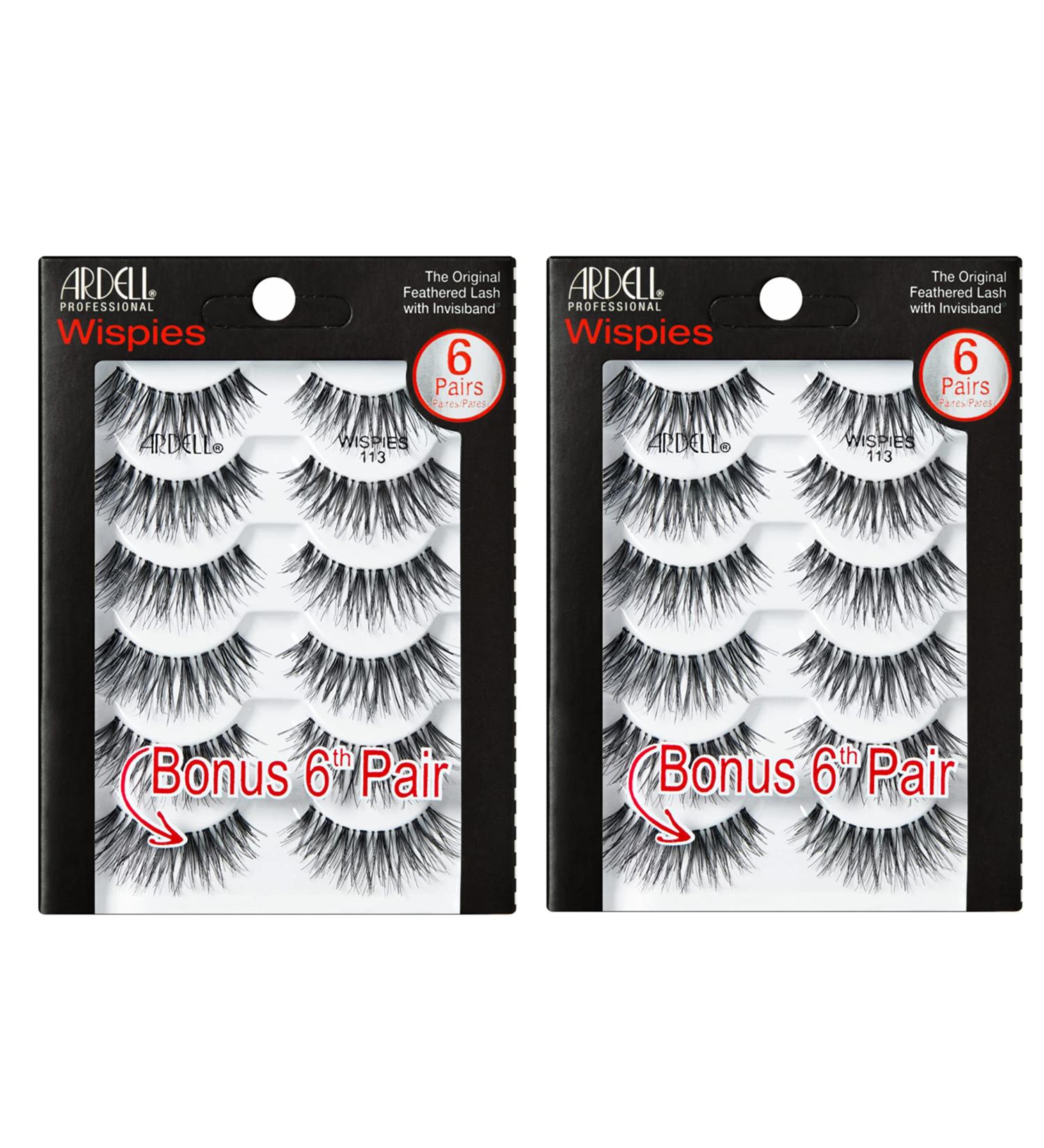 Ardell Wispies 113 Black 6 Pairs x 2 Pack - Pack of 2 - Buy Online on SooperMarket.com