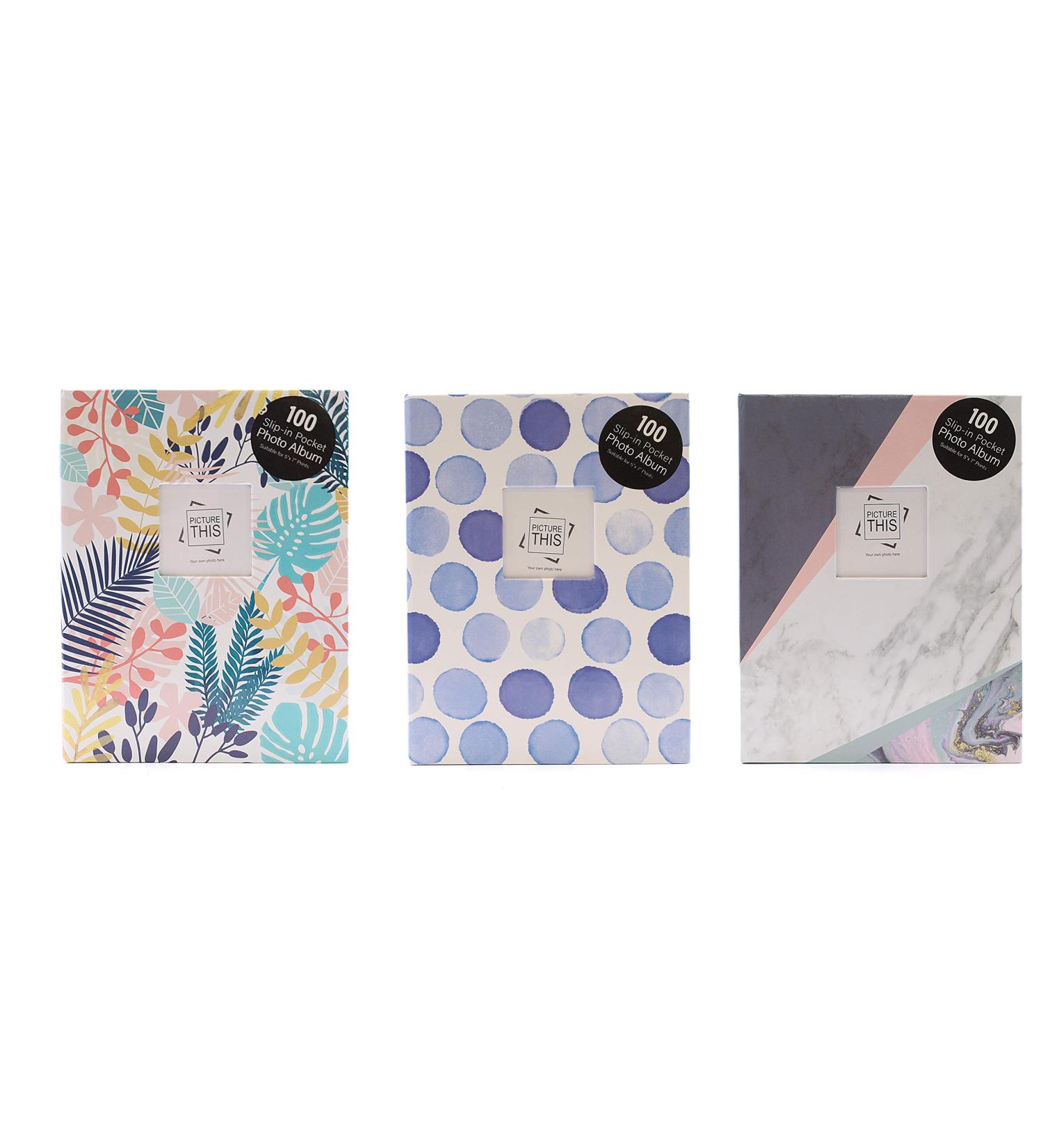 100 Pocket 5x7 Photo Album with Designer Cover - Holds 100 5x7 Photos - Buy Online on SooperMarket.com