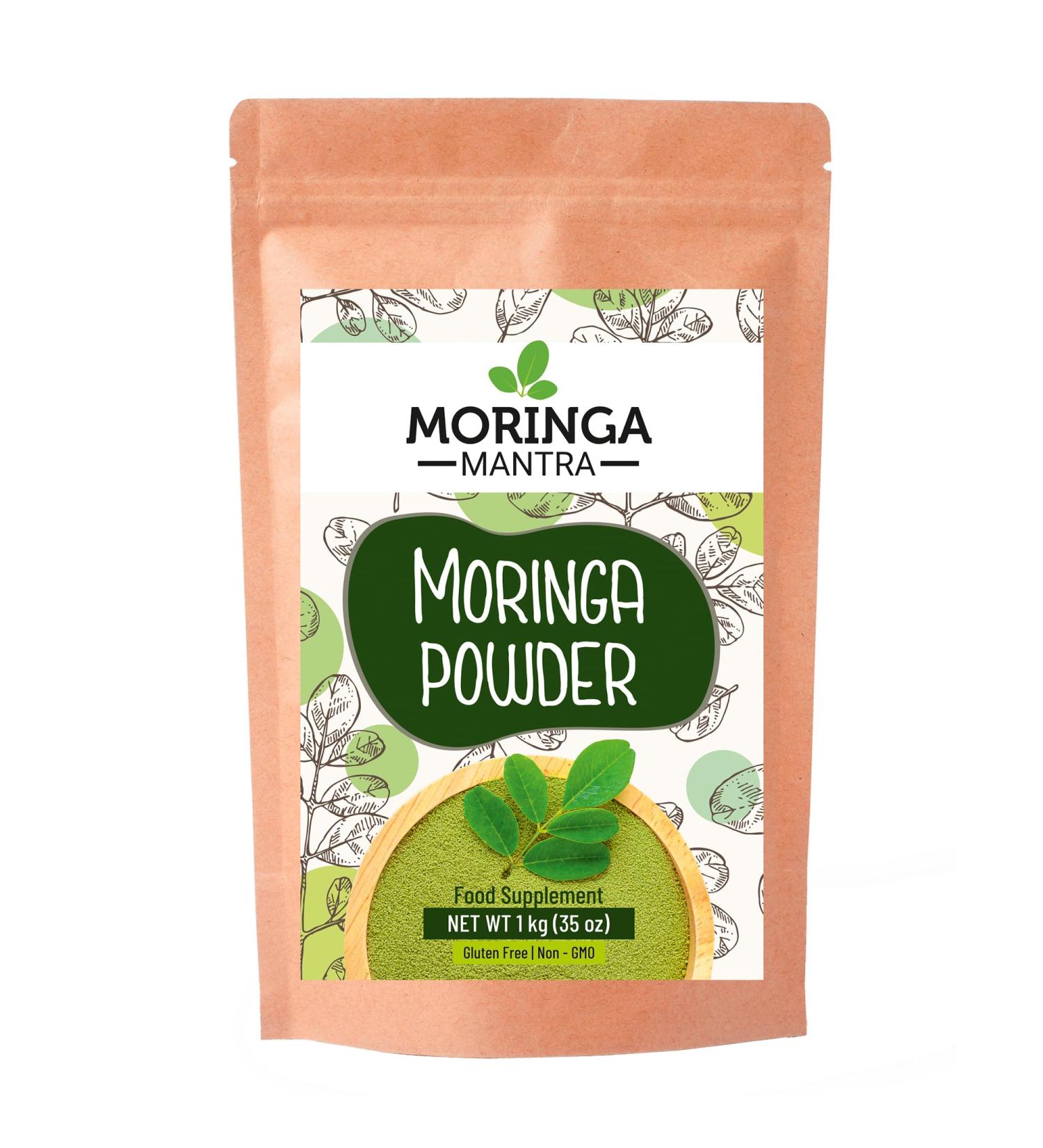Moringa Mantra Moringa Leaf Powder 1 kg Naturally Grown Powdered Moringa Leaves Tested for Heavy Metals 1 kg (Pack of 1) - Buy Online on SooperMarket.com