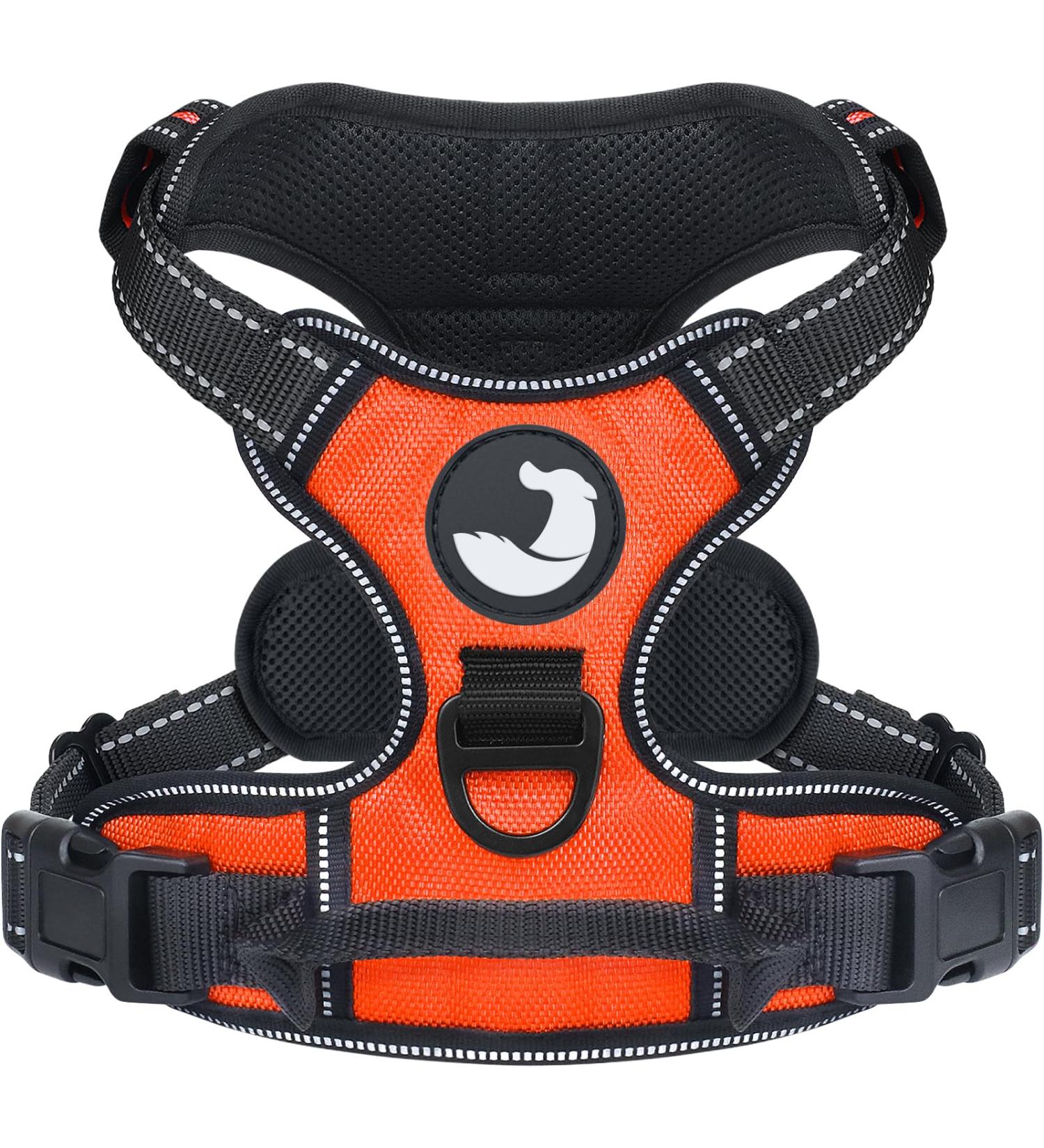 Joytale Large Dog Harness - Reflective Soft Padded Adjustable & Breathable with Control Handle - Ideal for Large Dogs Orange (1 Pack) - Buy Online on SooperMarket.com