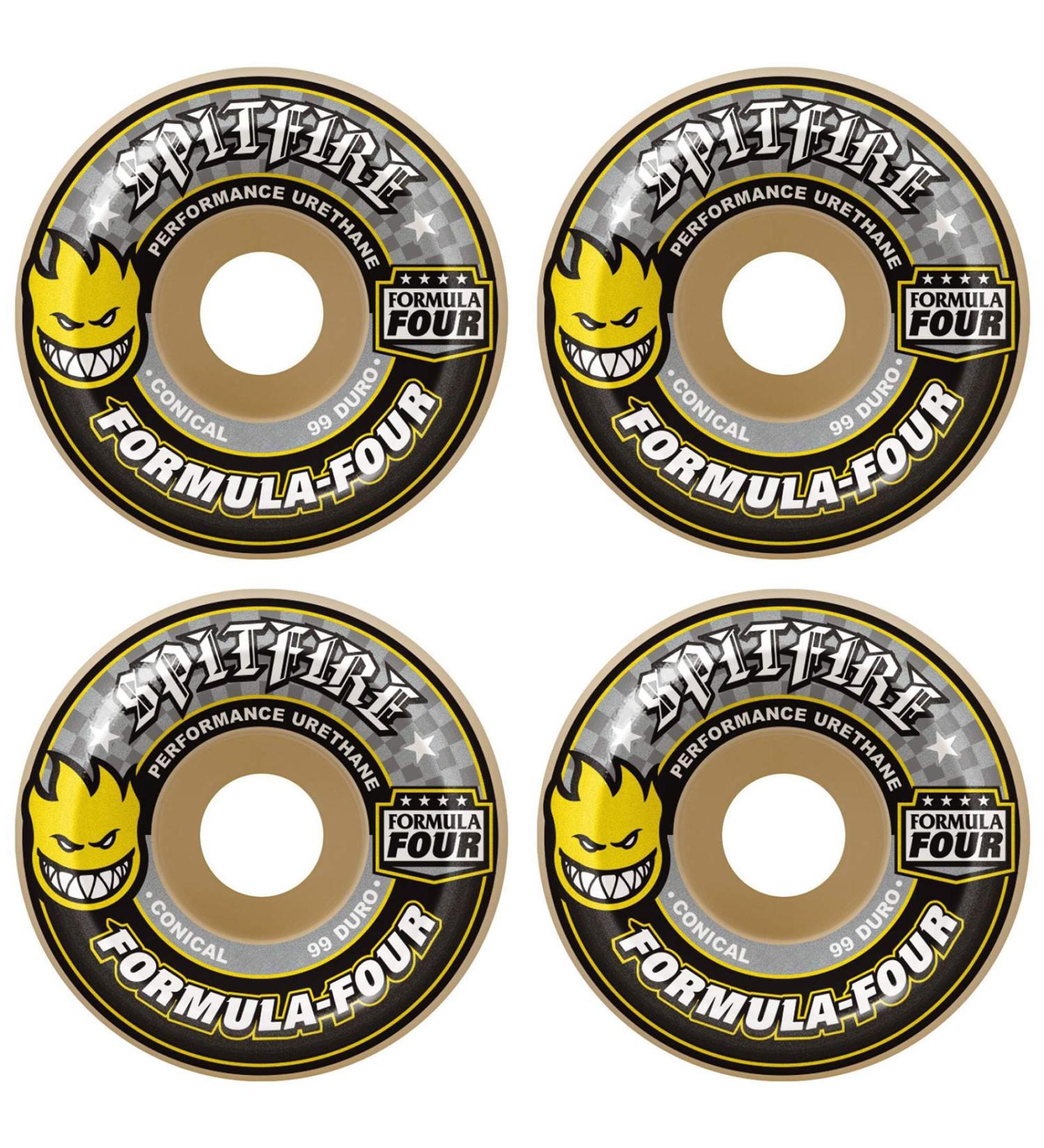 Spitfire Formula Four 99D Wheels 99 Duro - Yellow 52mm