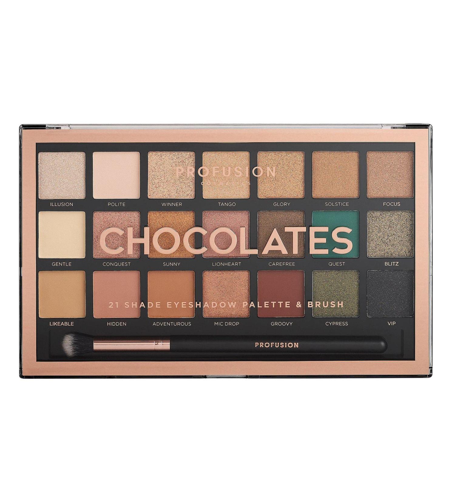 Profusion Cosmetics eyeshadow palette with 21 eyeshadows multicolored 1 piece (1 pack)