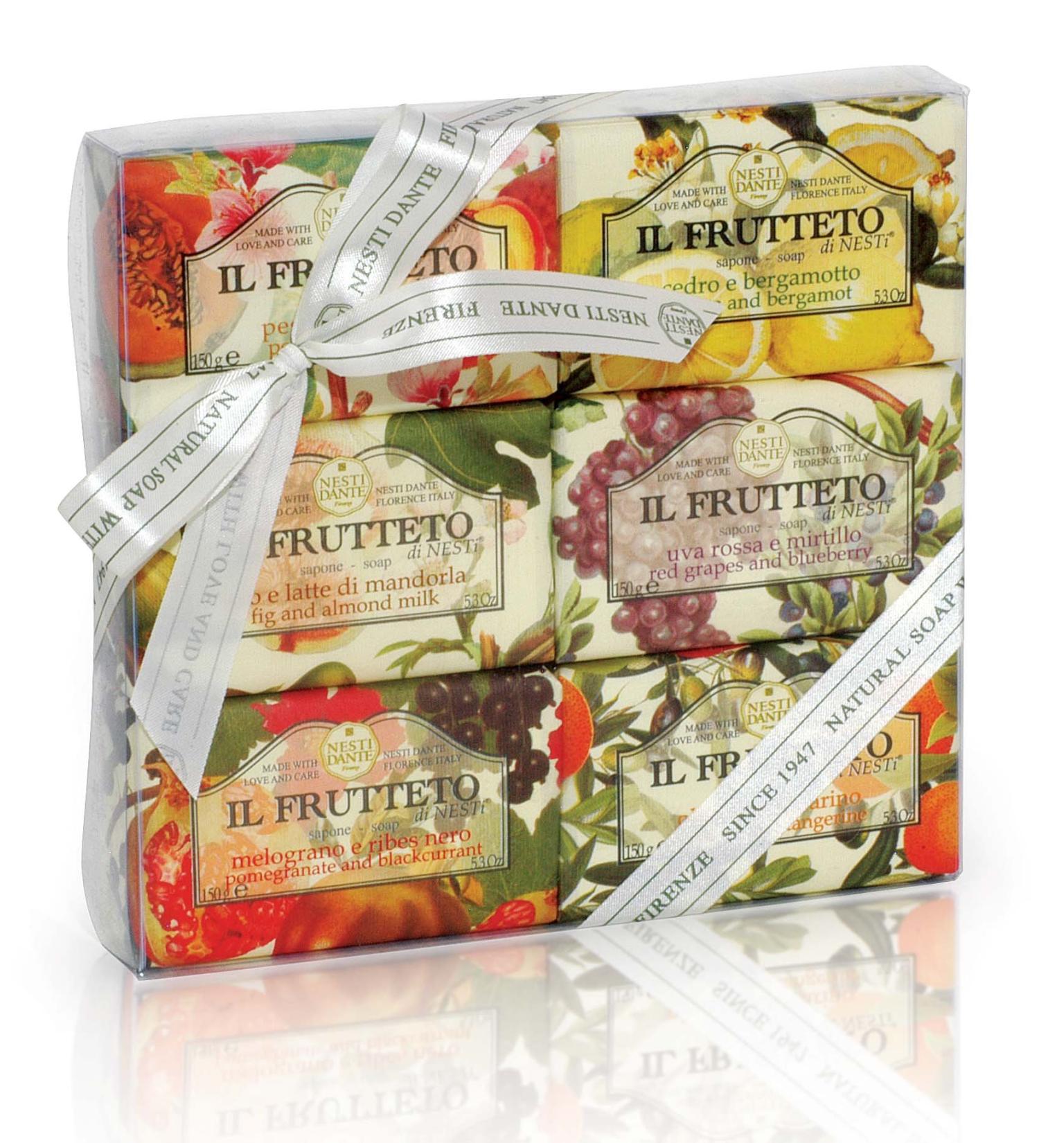 Nesti Dante IL Frutteto Soaps Gift Set - 6 Pack | Luxurious 5.3oz Soaps for Gifting | International Shipping Available - Buy Online on SooperMarket.com