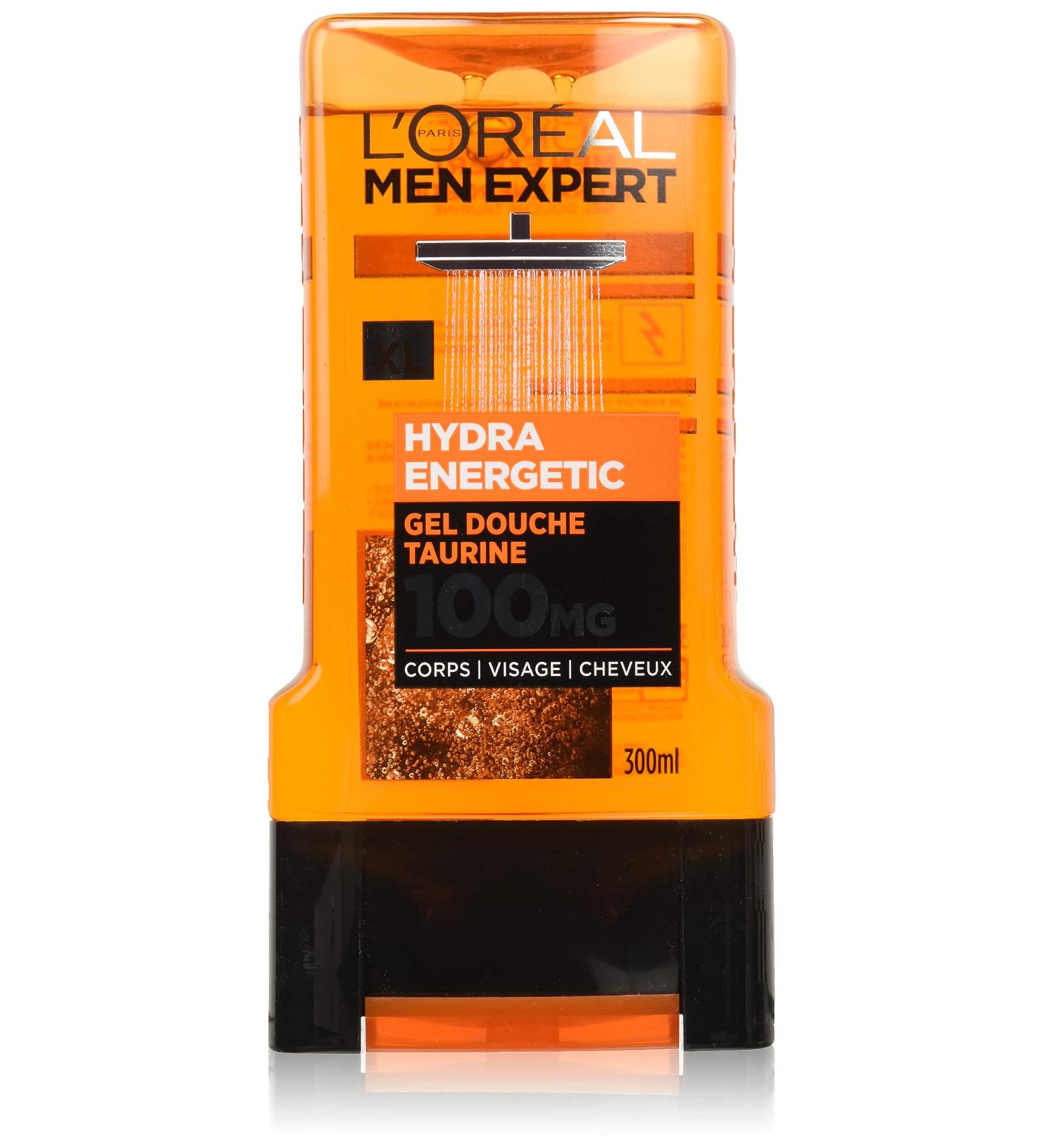 L'Or al Men Expert Hydra Energetic Instant Awakening Shower Gel for Men 300 ml - Buy Online on SooperMarket.com
