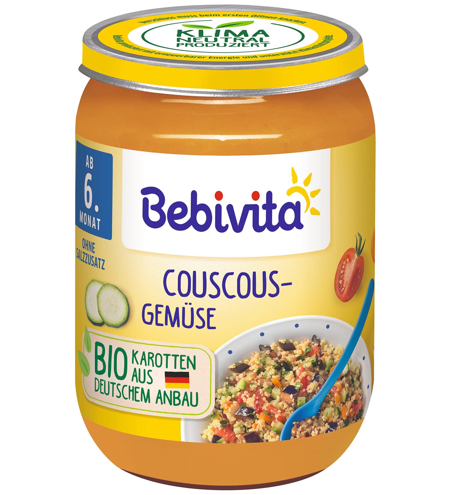 Bebivita menus from the 6th month Couscous-vegetables (6x190g) Da15004 Couscous-vegetables 190g 190g New
