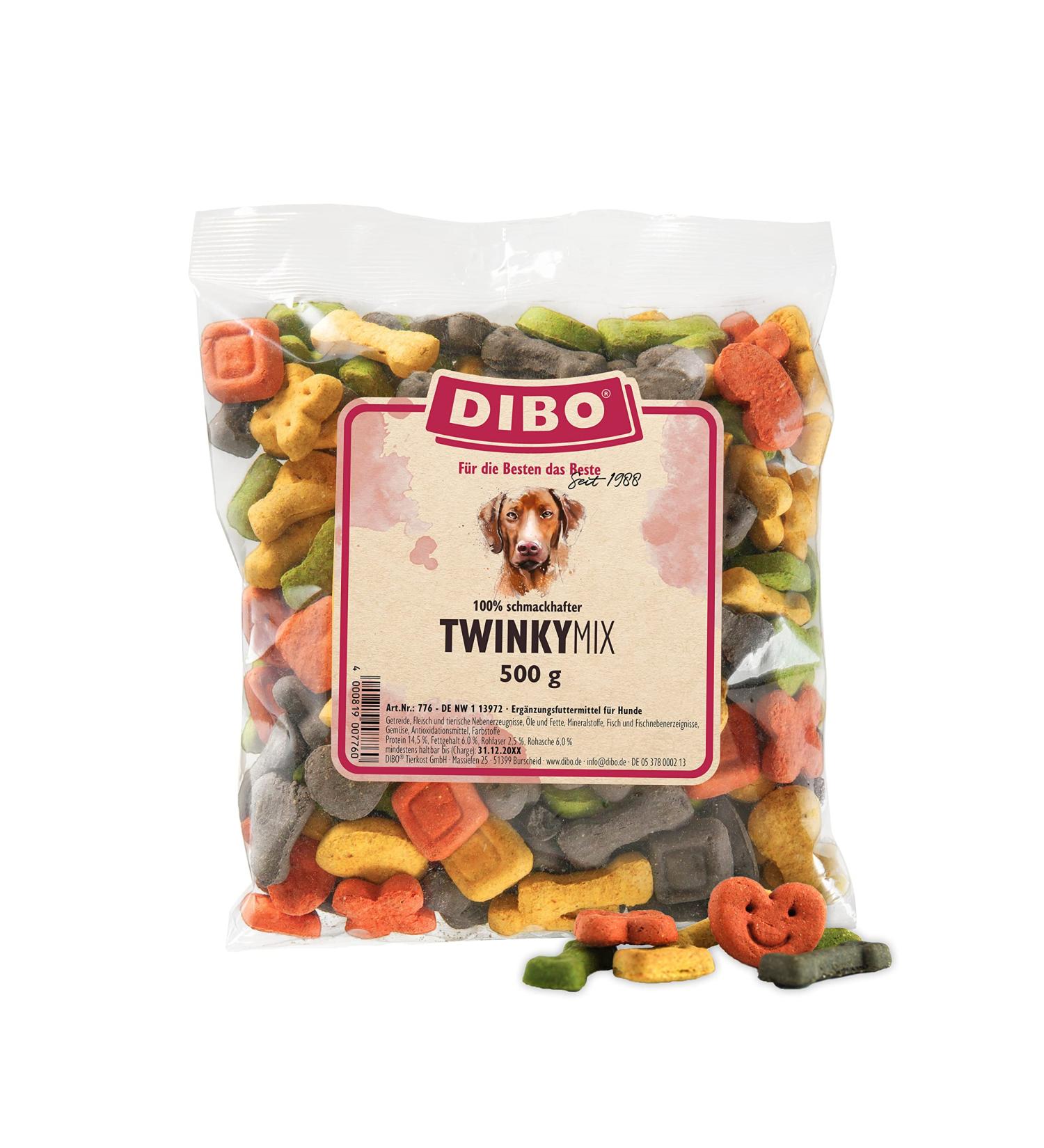 Twinky-Mix 500g Bag Healthy Natural Dog Treats | Dibo B.A.R.F. Dog Biscuit for a Nutritious Diet - Buy Online on SooperMarket.com