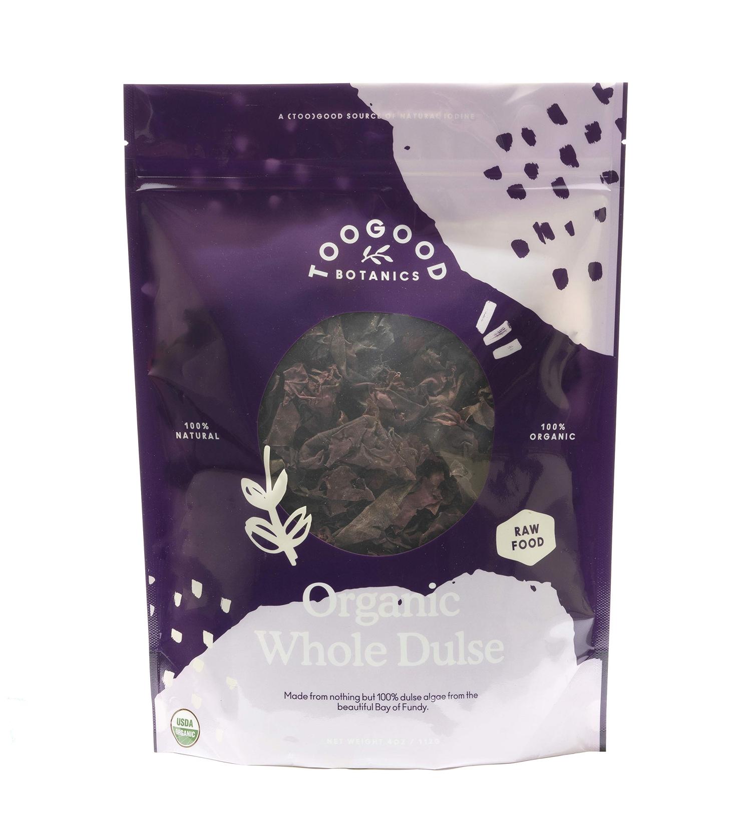 Organic Dulse Leaf, Atlantic Canada, Dark Harbour, Non-GMO Certified Organic (4 Ounces)